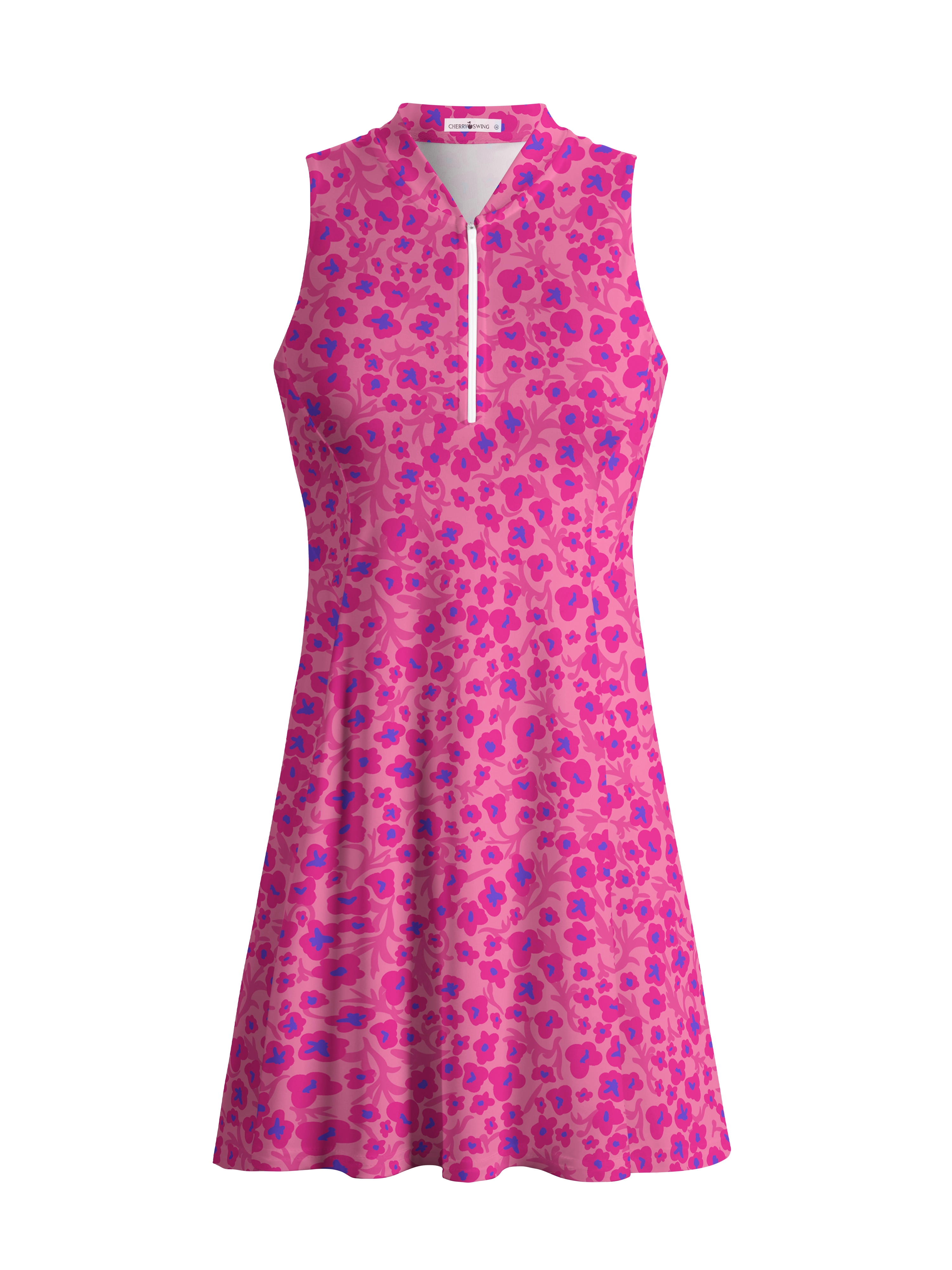 Cherryswing Pink Flora Golf Dress With Shorts