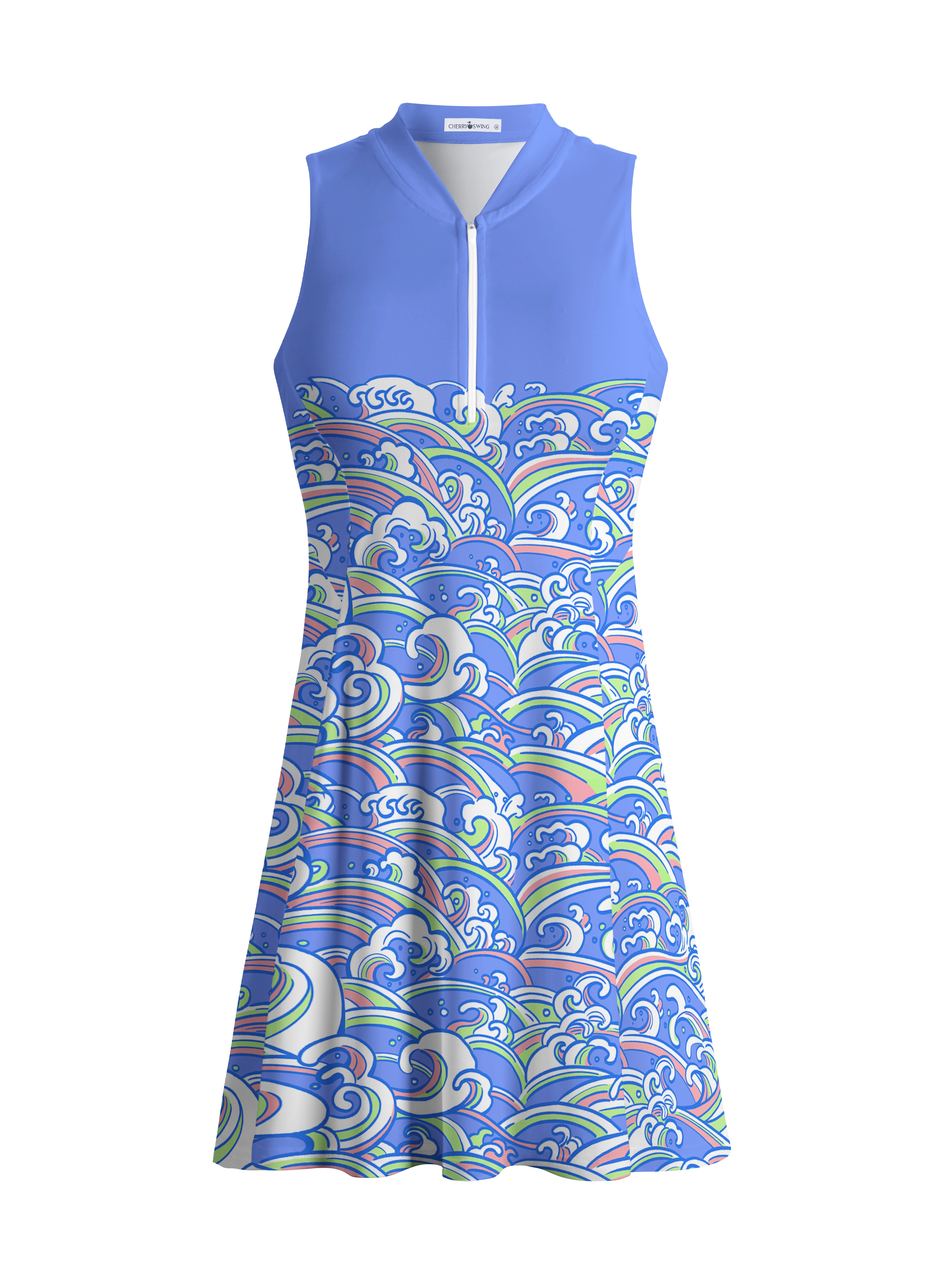 Cherryswing Modern Energy of Ocean Dress With Shorts