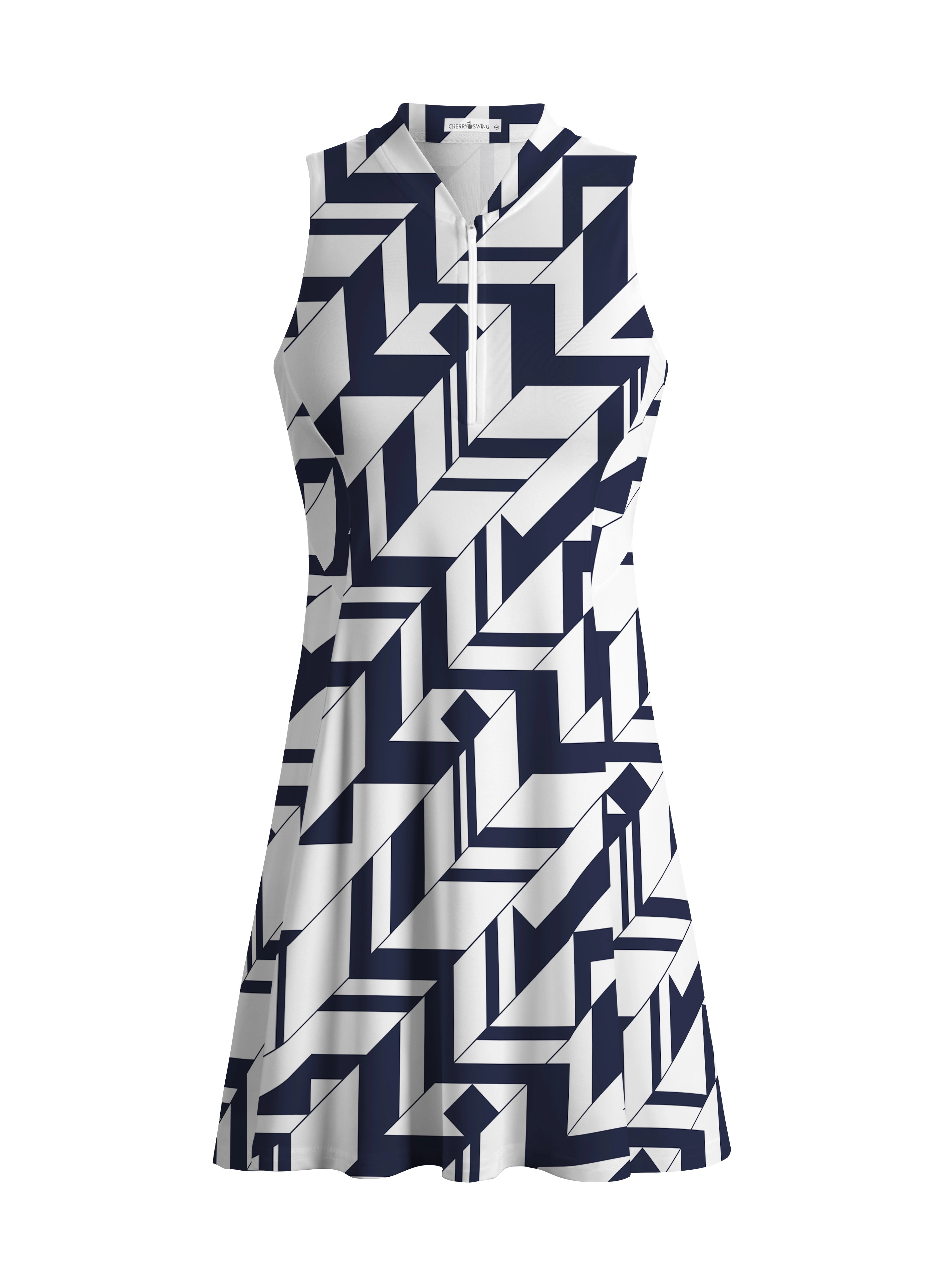 Cherryswing Geometric Art Golf Dress With Shorts