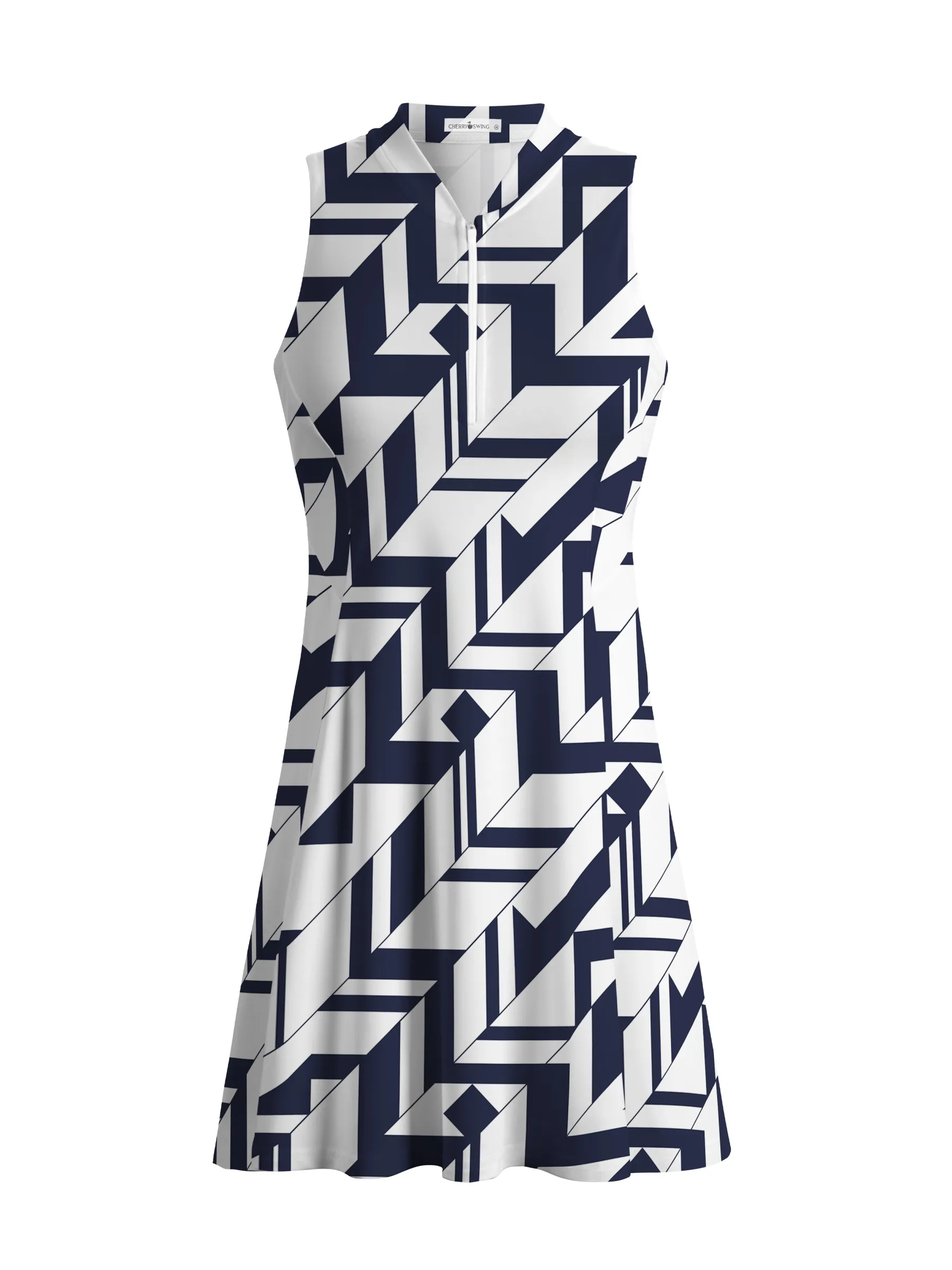 Cherryswing Geometric Art Golf Dress With Shorts