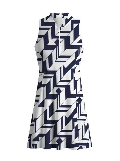 Cherryswing Geometric Art Golf Dress With Shorts