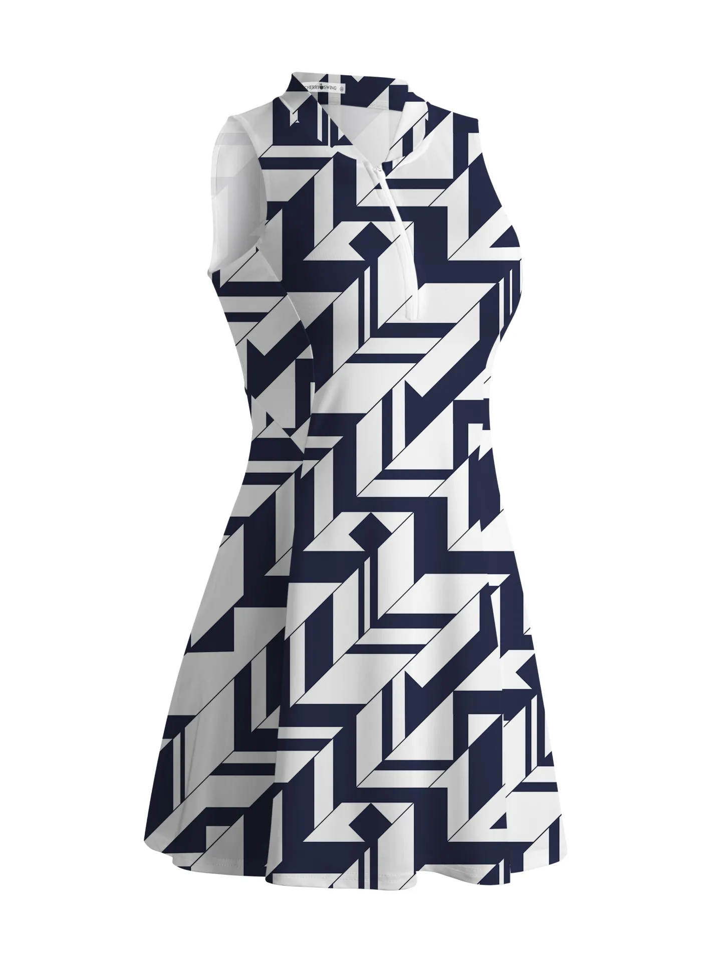 Cherryswing Geometric Art Golf Dress With Shorts