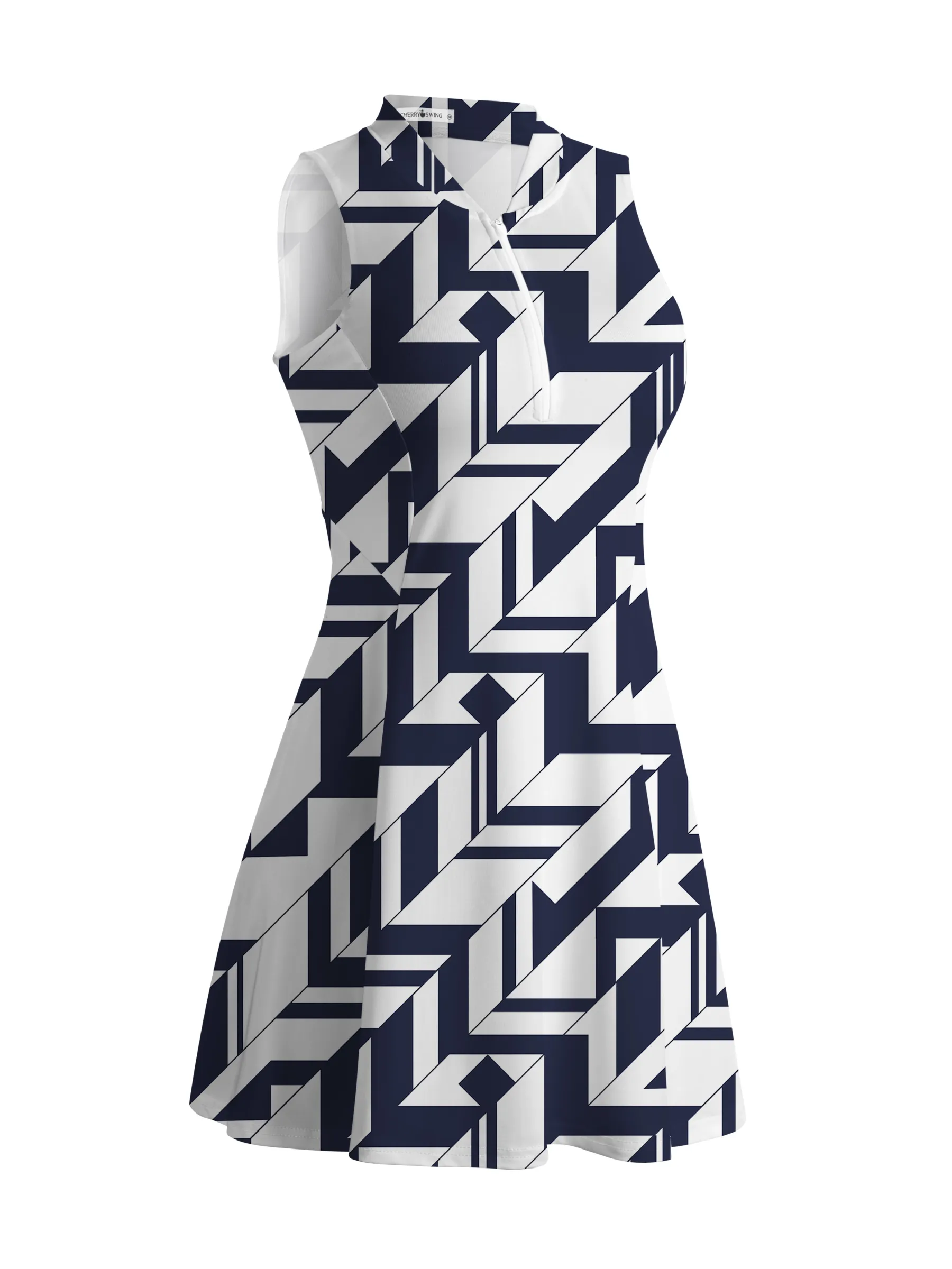 Cherryswing Geometric Art Golf Dress With Shorts