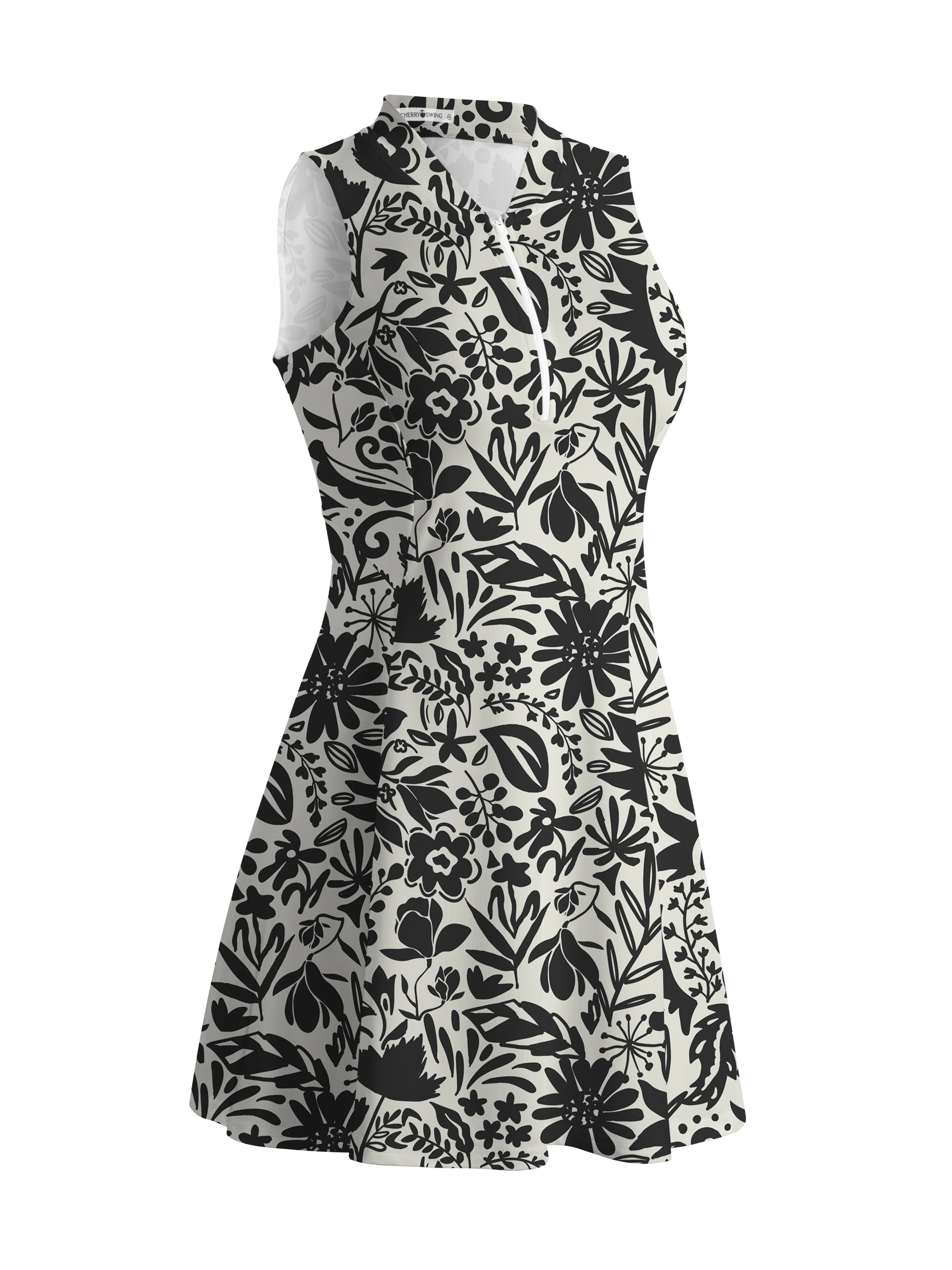 Cherryswing Geometric Art Golf Dress With Shorts