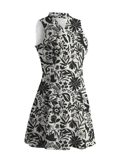 Cherryswing Geometric Art Golf Dress With Shorts