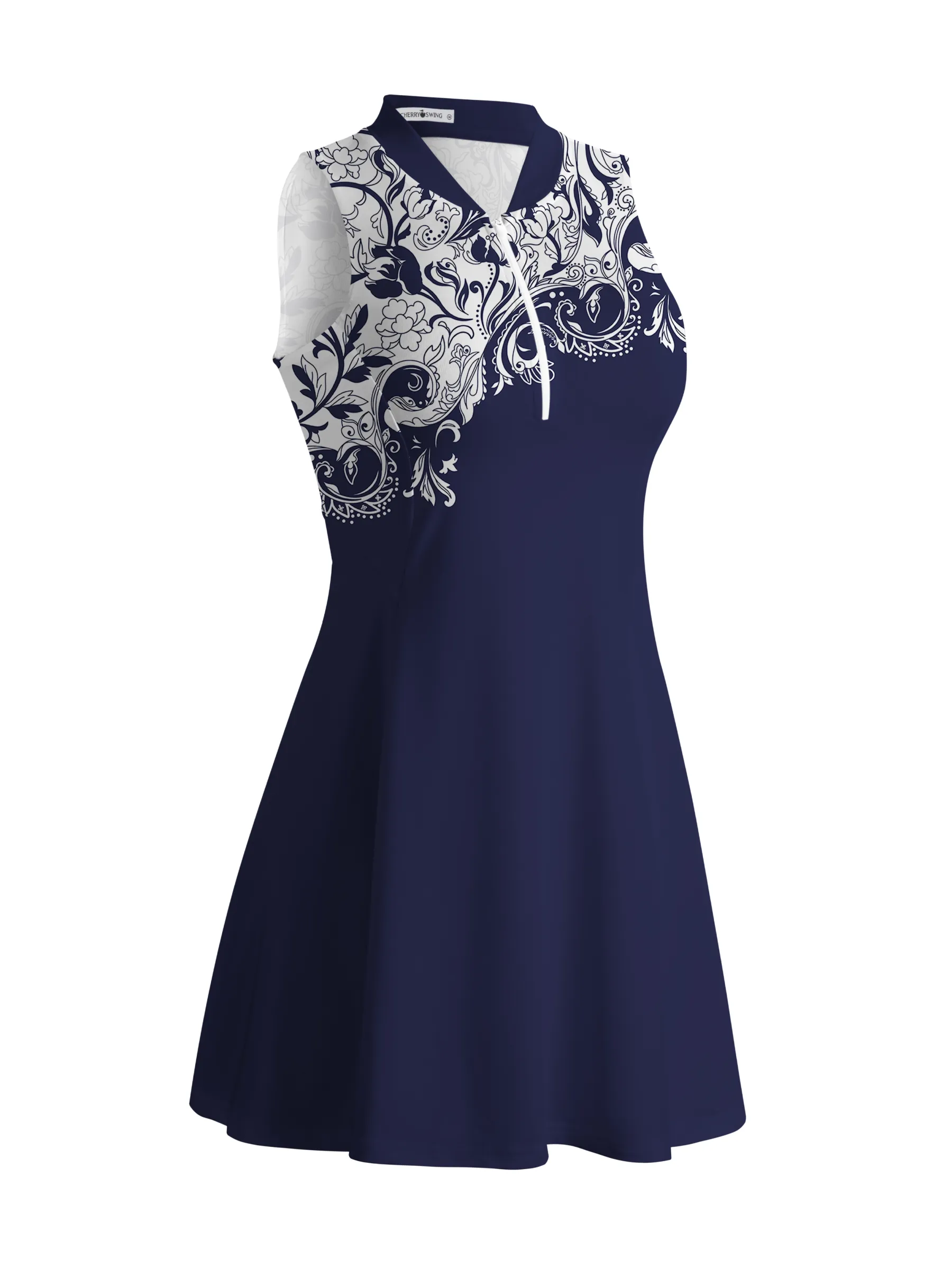 Cherryswing Timeless Artistry Golf Dress With Shorts