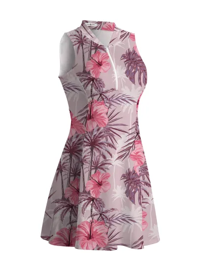 Cherryswing Tropical Hibiscuss Golf Dress