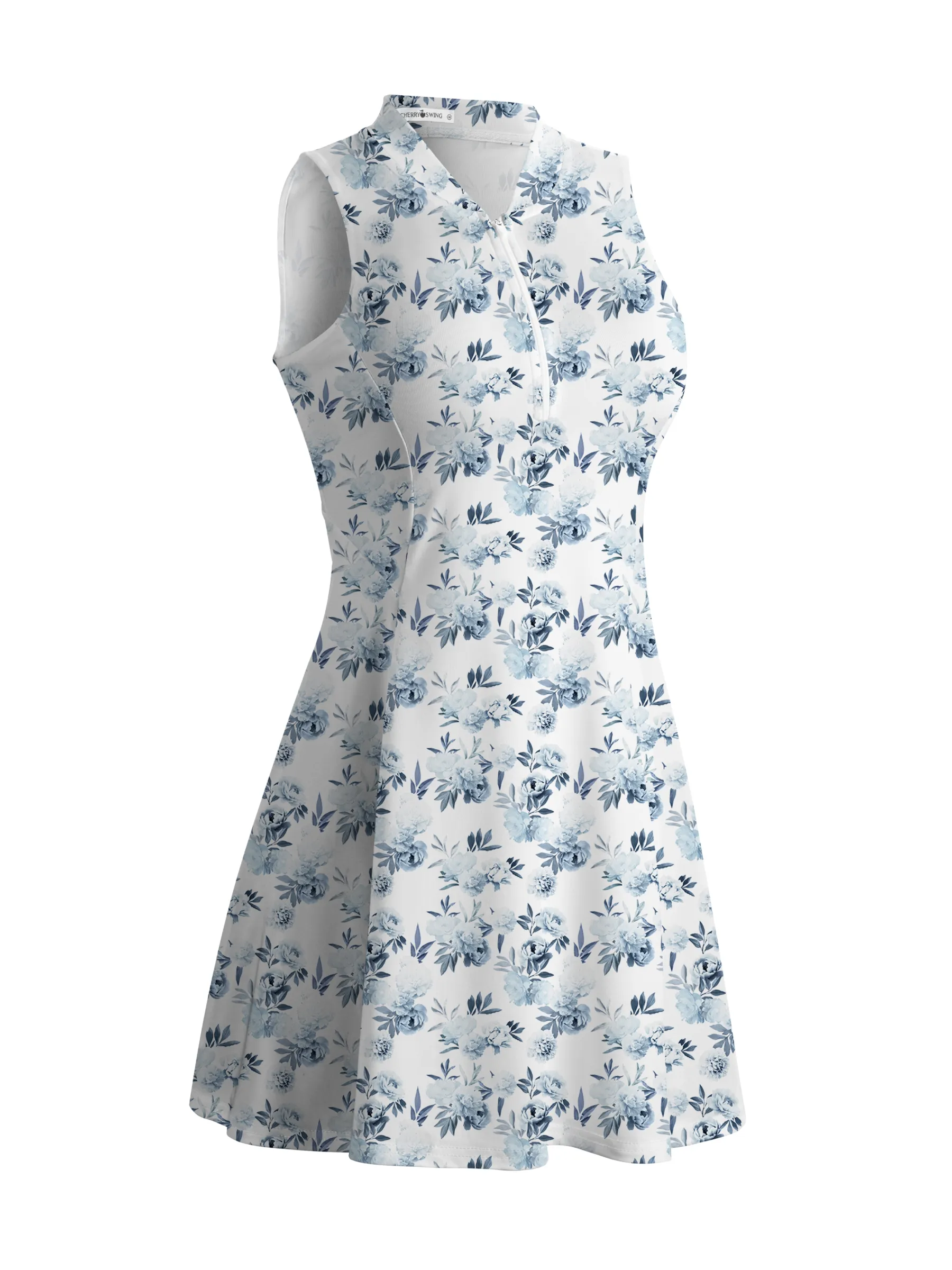 Cherryswing Blue Floral Golf Dress