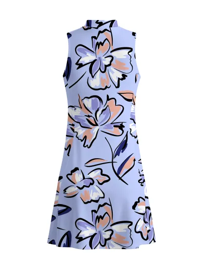 Cherryswing Lilac Floral Golf Dress With Shorts
