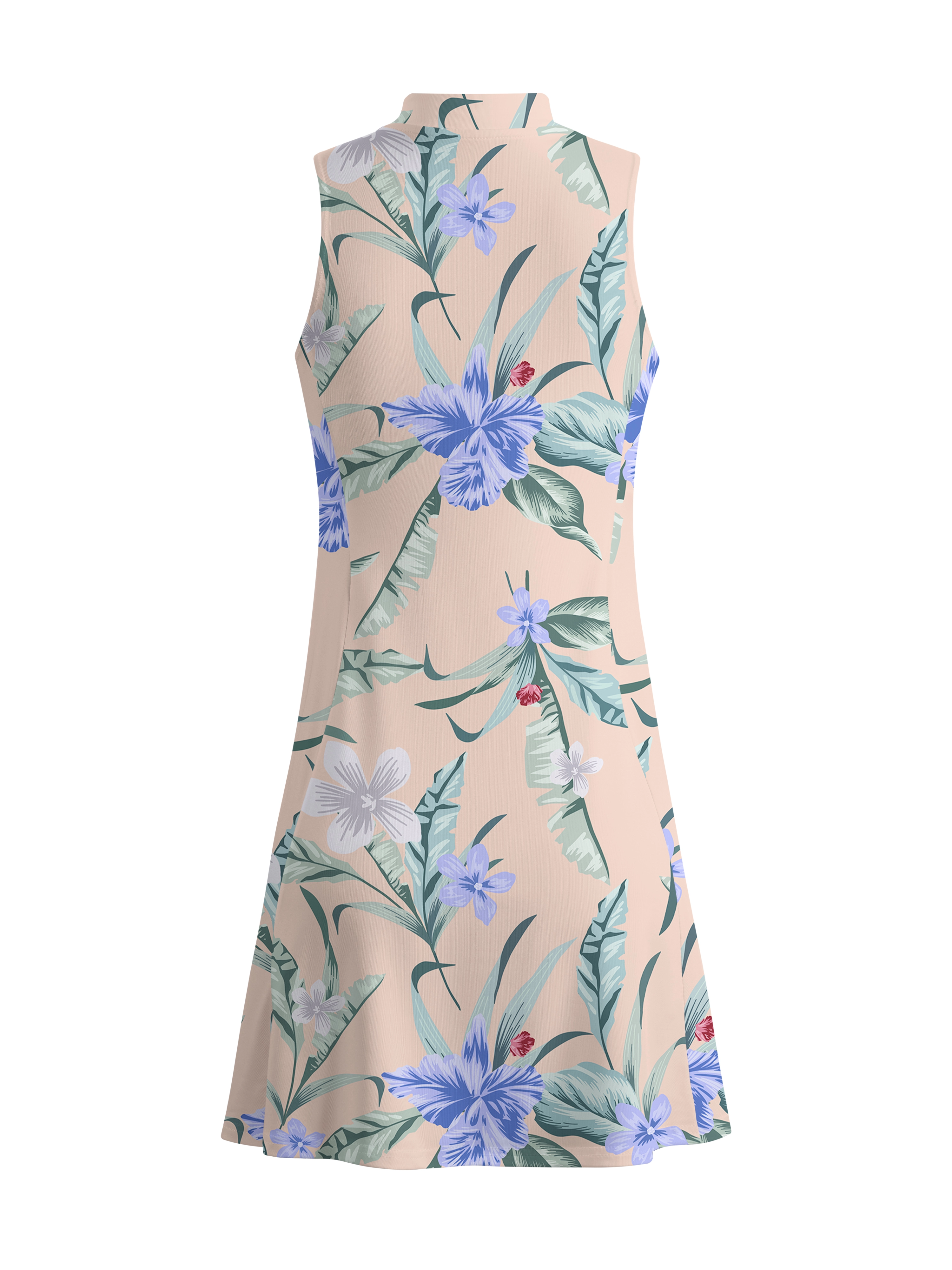 Cherryswing Elegant Flowers Golf Dress With Shorts