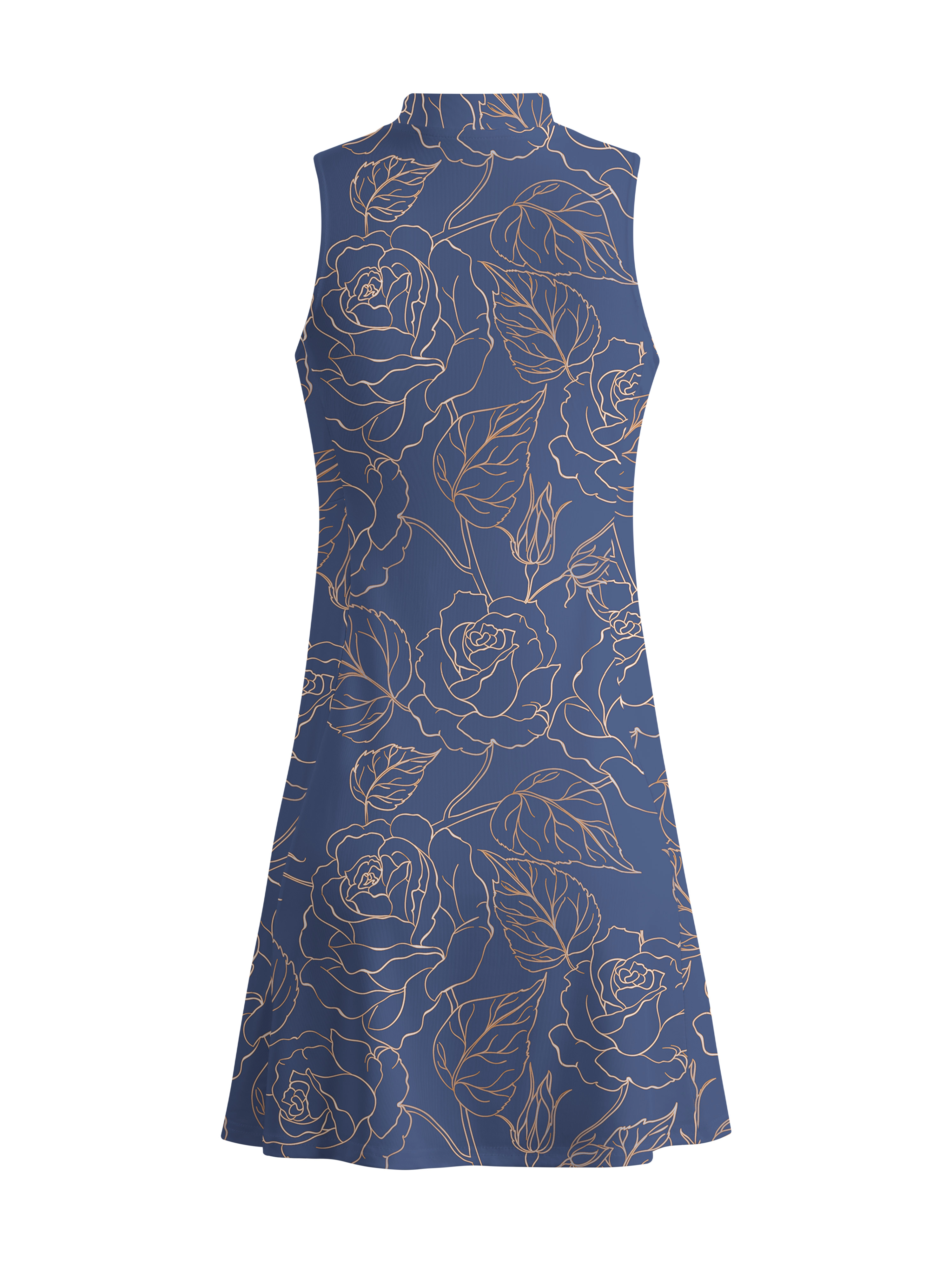 Cherryswing Elegant Rose Golf Dress With Shorts