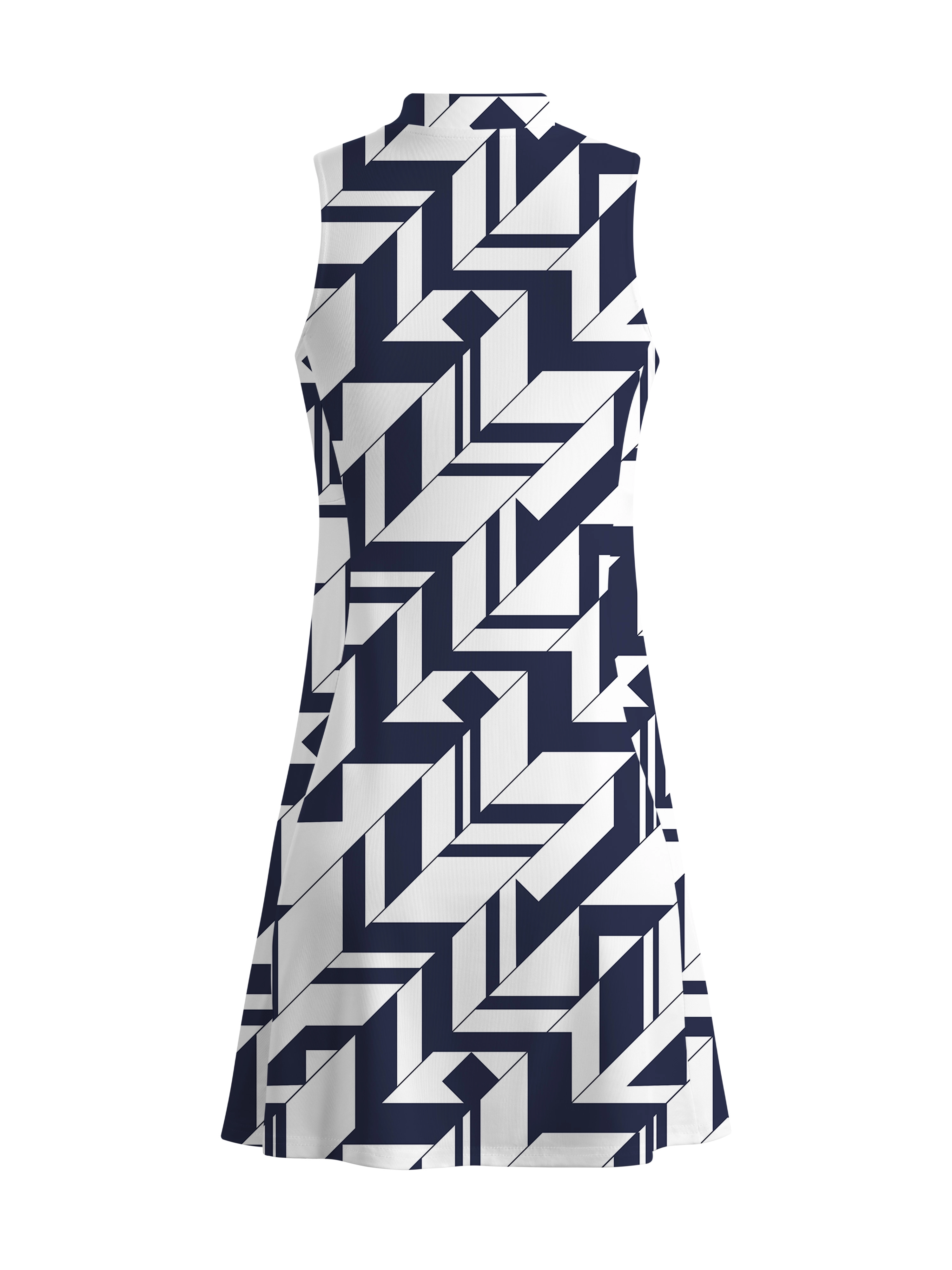 Cherryswing Geometric Art Golf Dress With Shorts