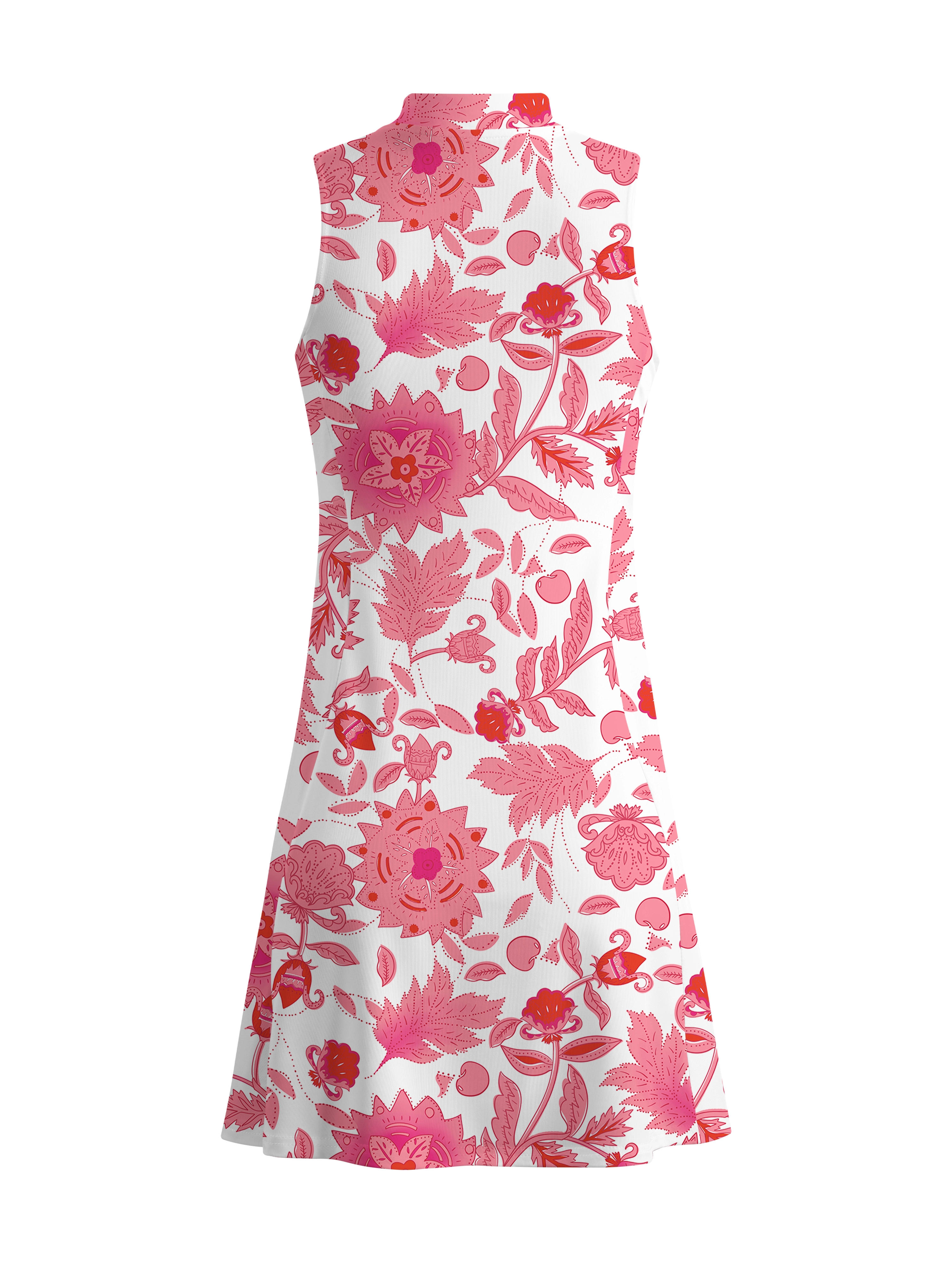 Cherryswing Pink Botanical Dress With Shorts
