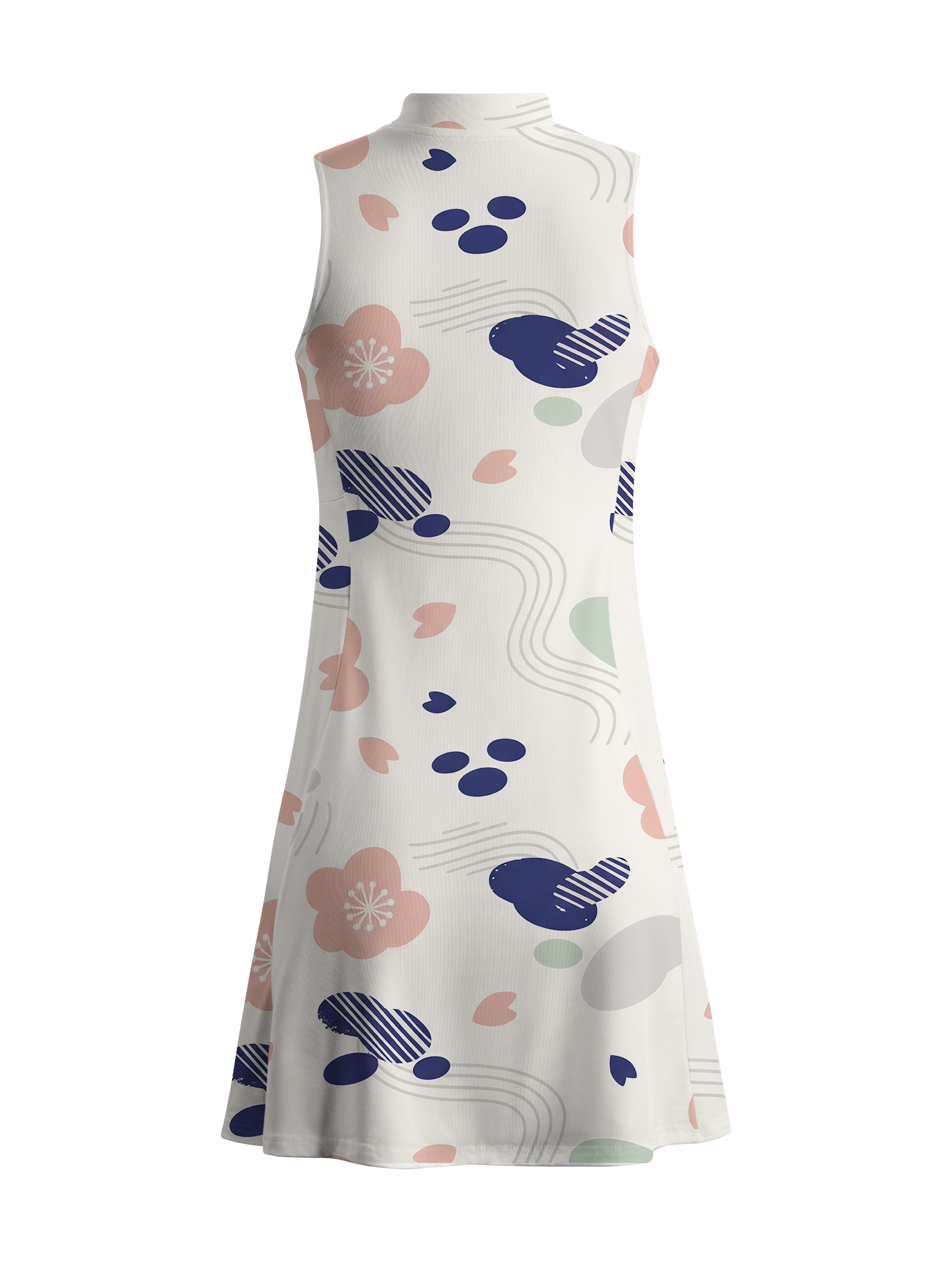 Cherryswing Soft Abstract Golf Dress With Shorts