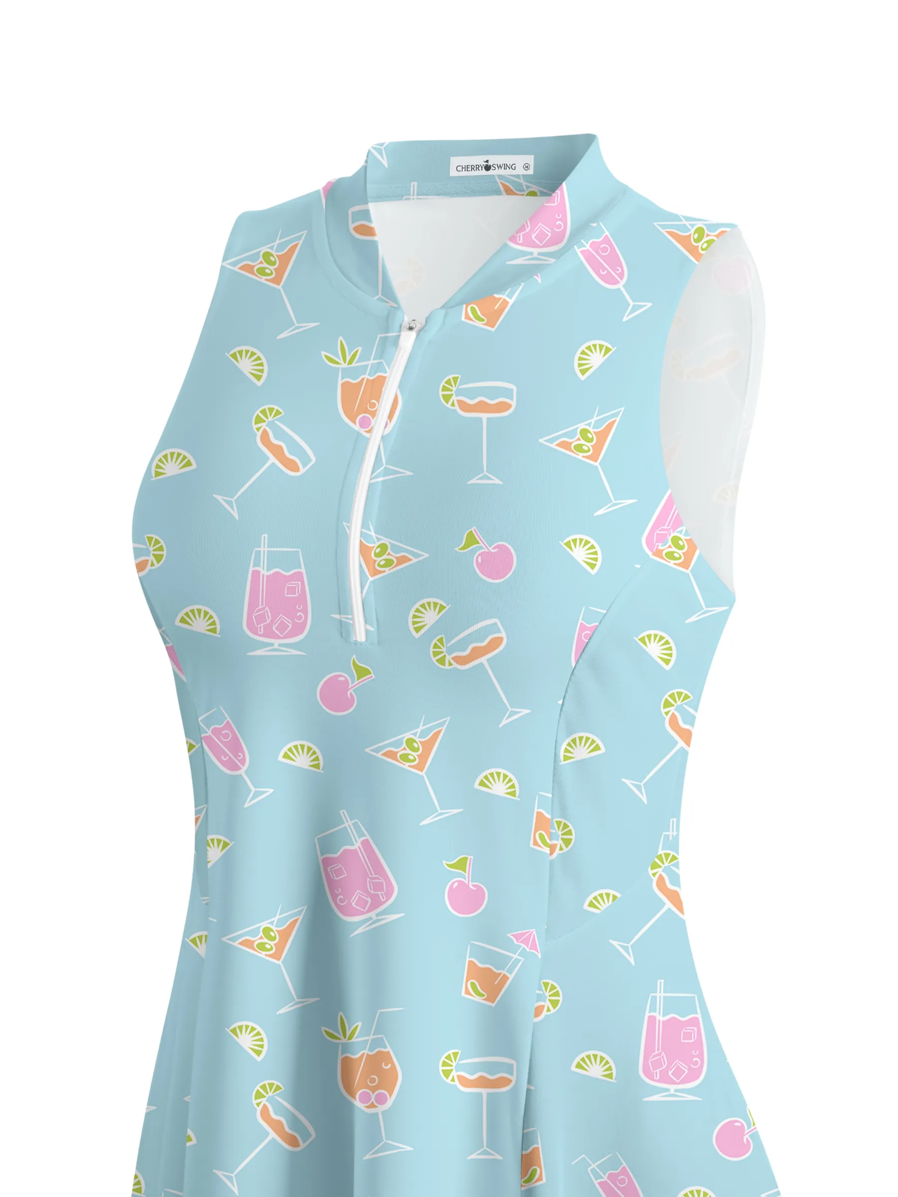 Cherryswing Refreshing Cocktails Golf Dress With Shorts