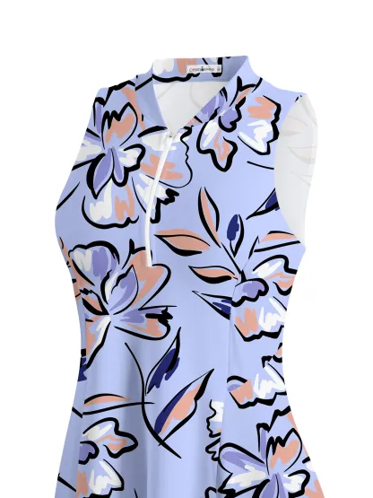 Cherryswing Lilac Floral Golf Dress With Shorts
