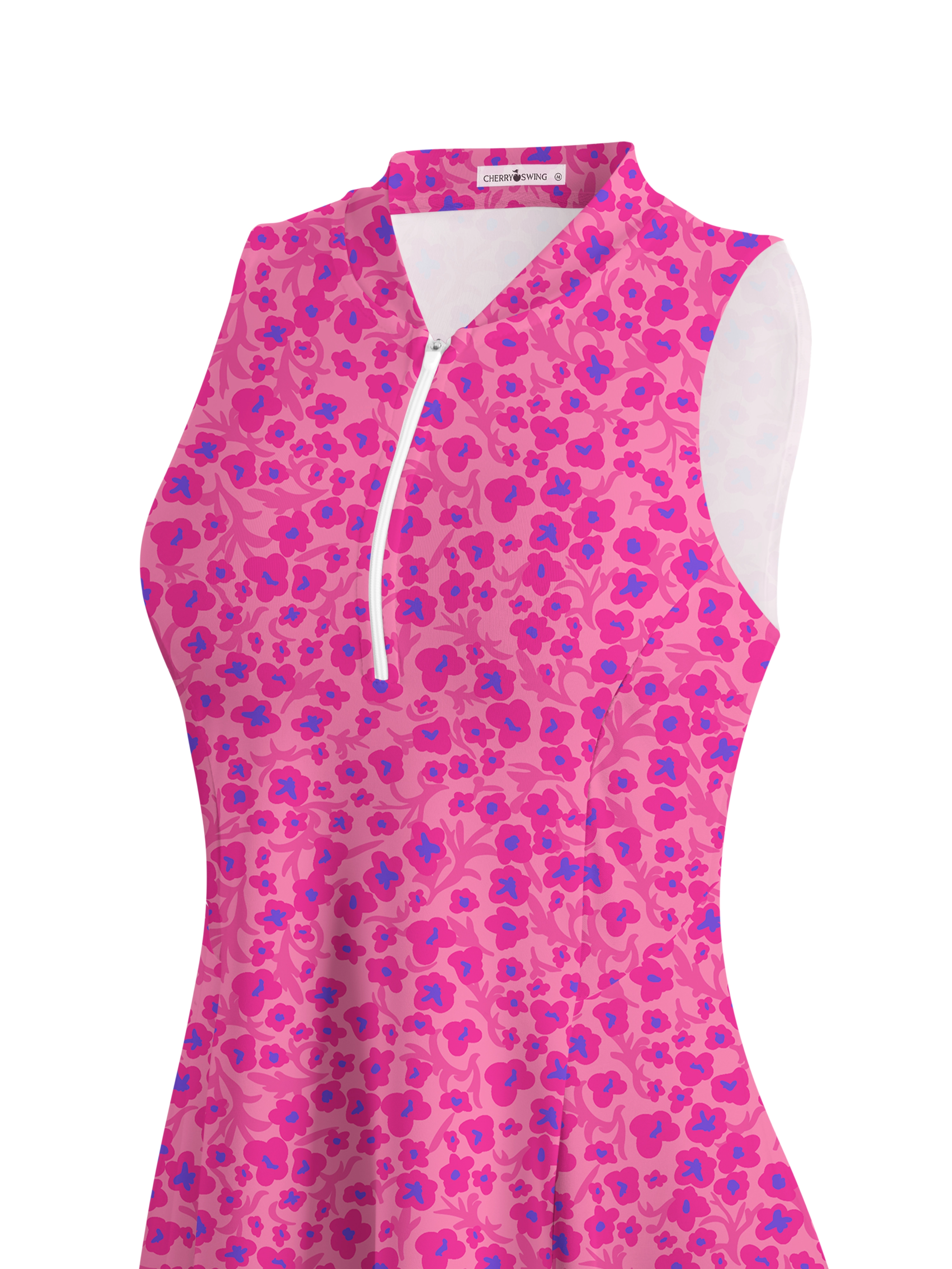 Cherryswing Pink Flora Golf Dress With Shorts