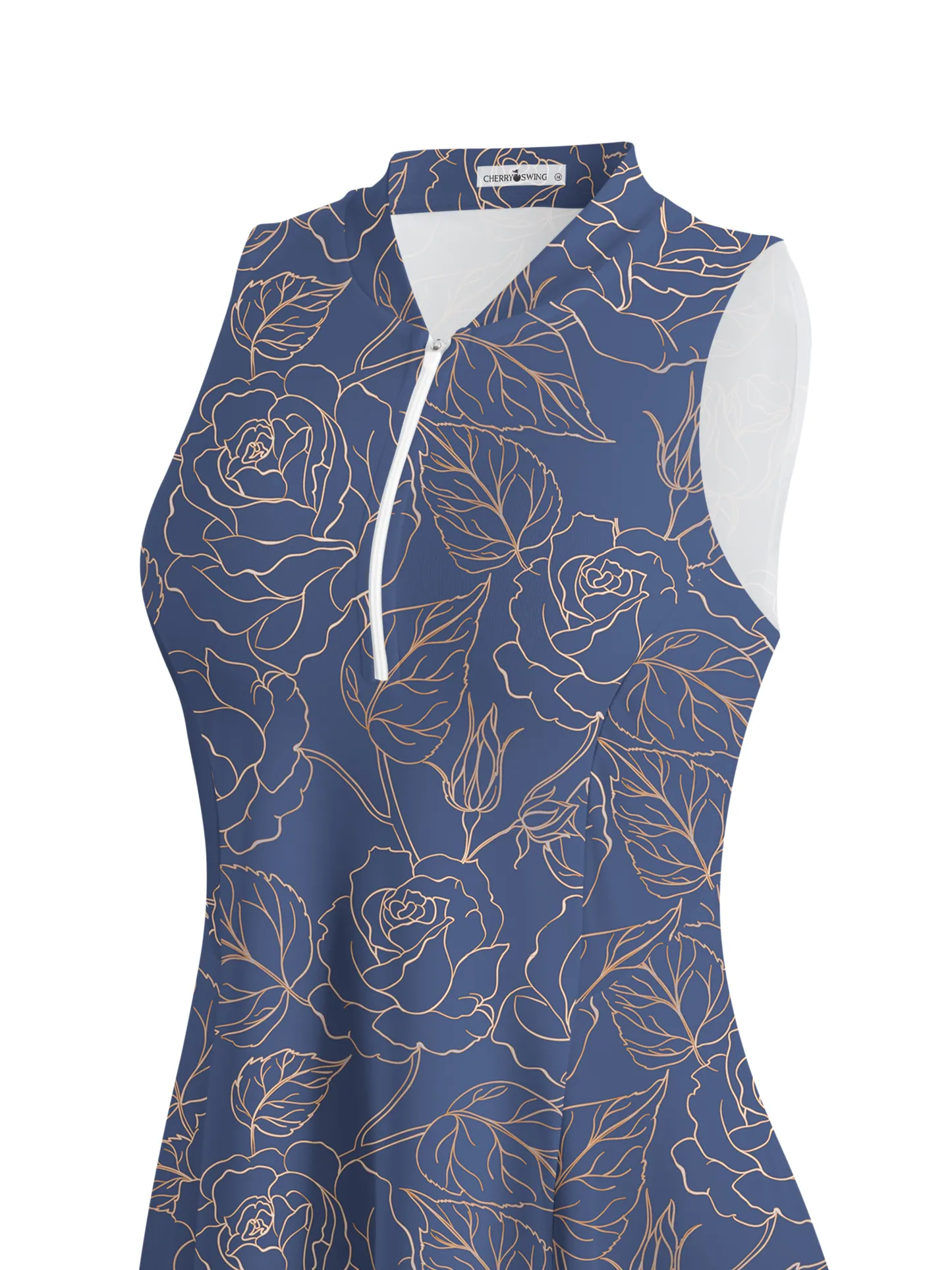 Cherryswing Elegant Rose Golf Dress With Shorts