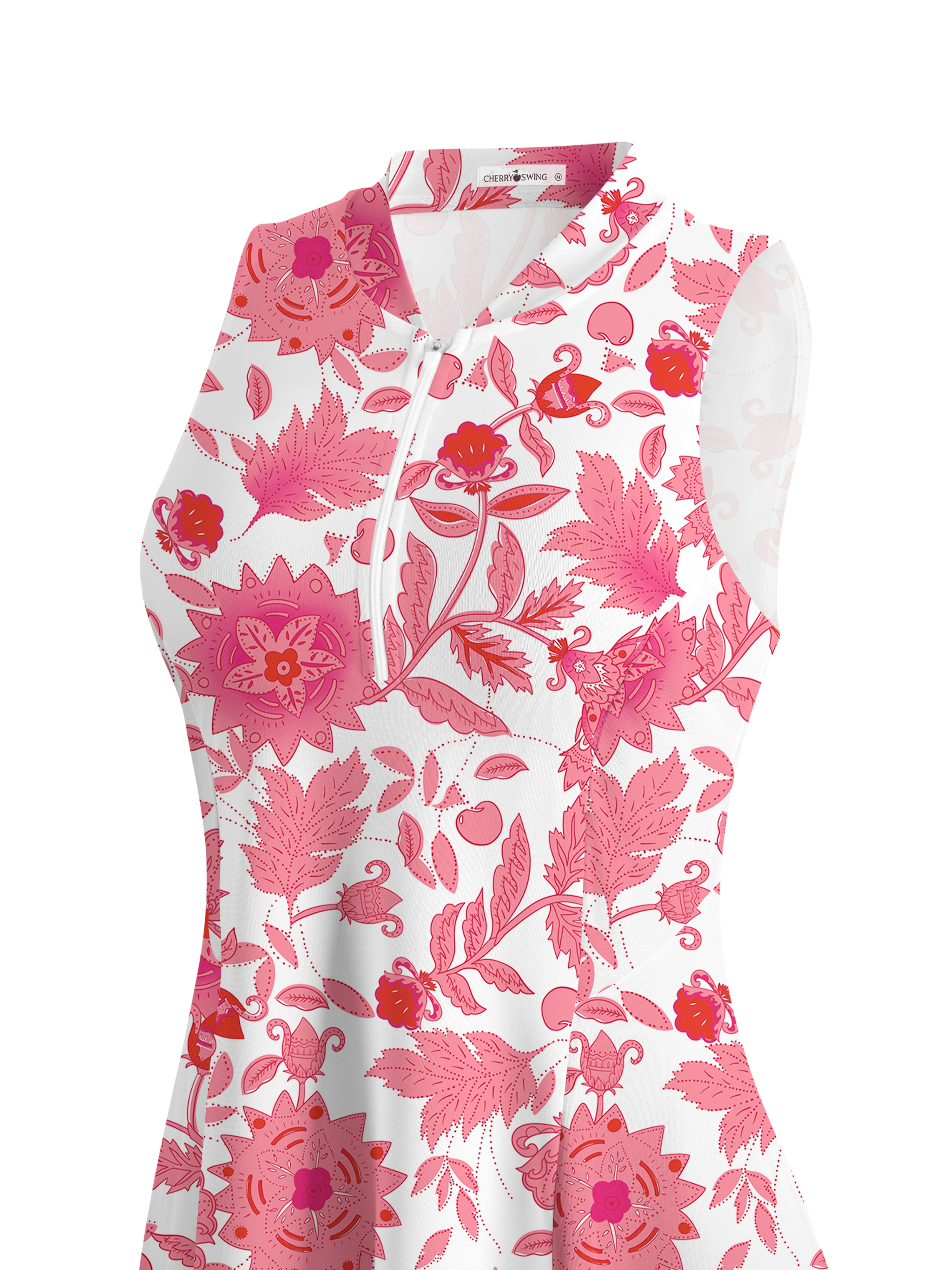 Cherryswing Pink Botanical Dress With Shorts