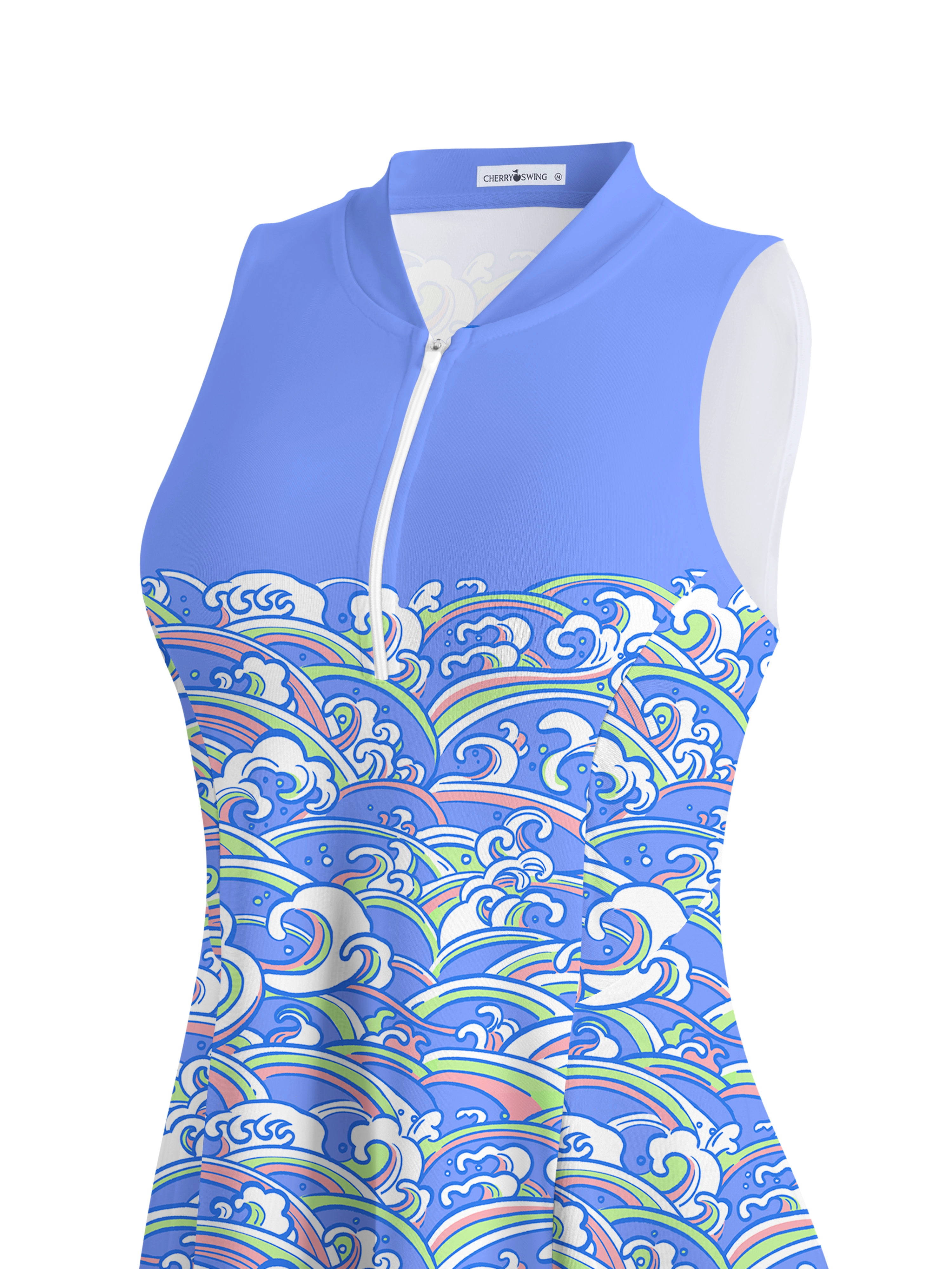 Cherryswing Modern Energy of Ocean Dress With Shorts