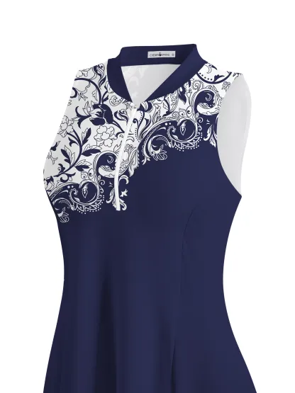 Cherryswing Timeless Artistry Golf Dress With Shorts