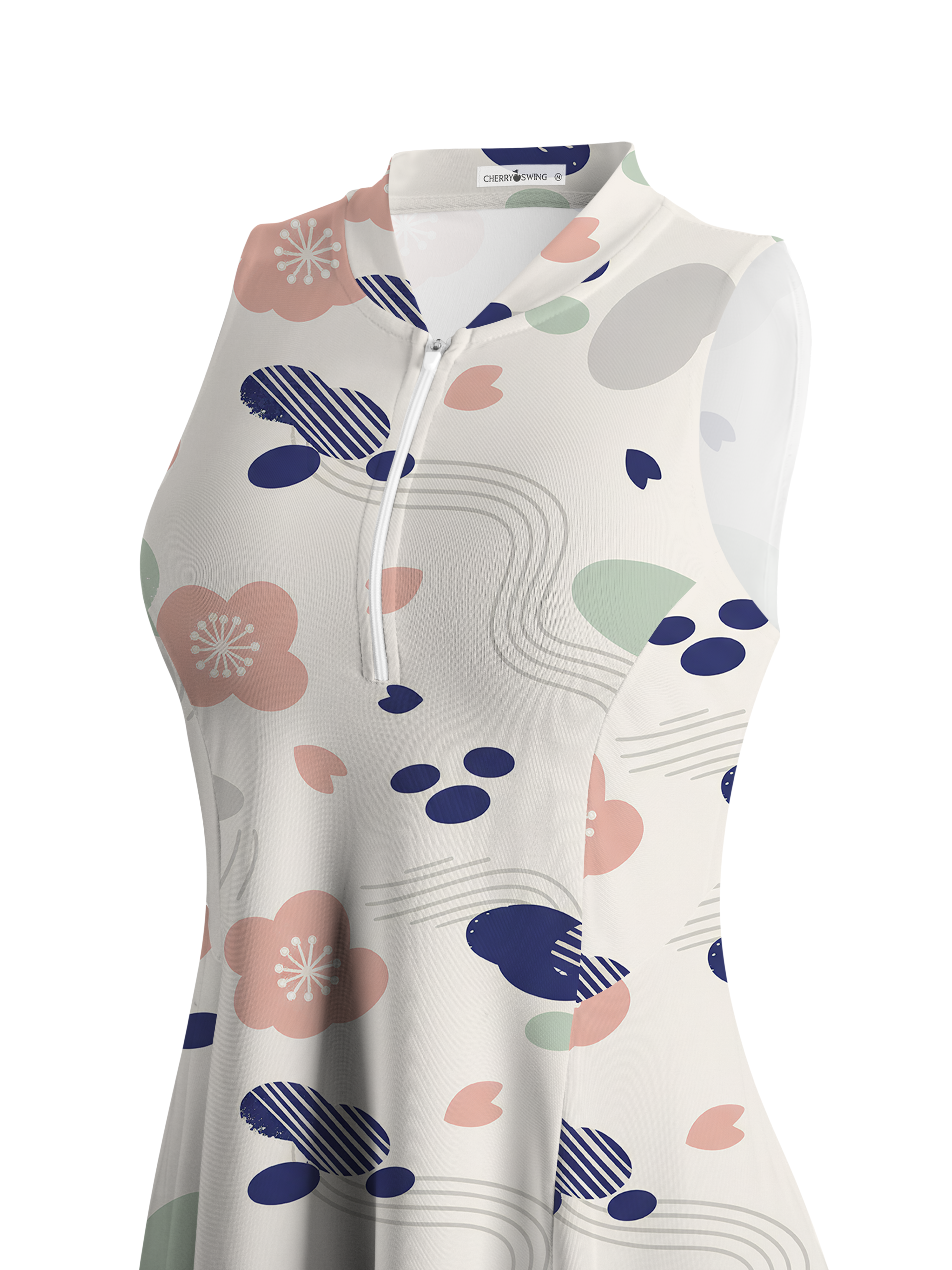 Cherryswing Soft Abstract Golf Dress With Shorts