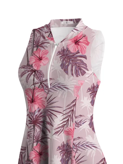 Cherryswing Tropical Hibiscuss Golf Dress