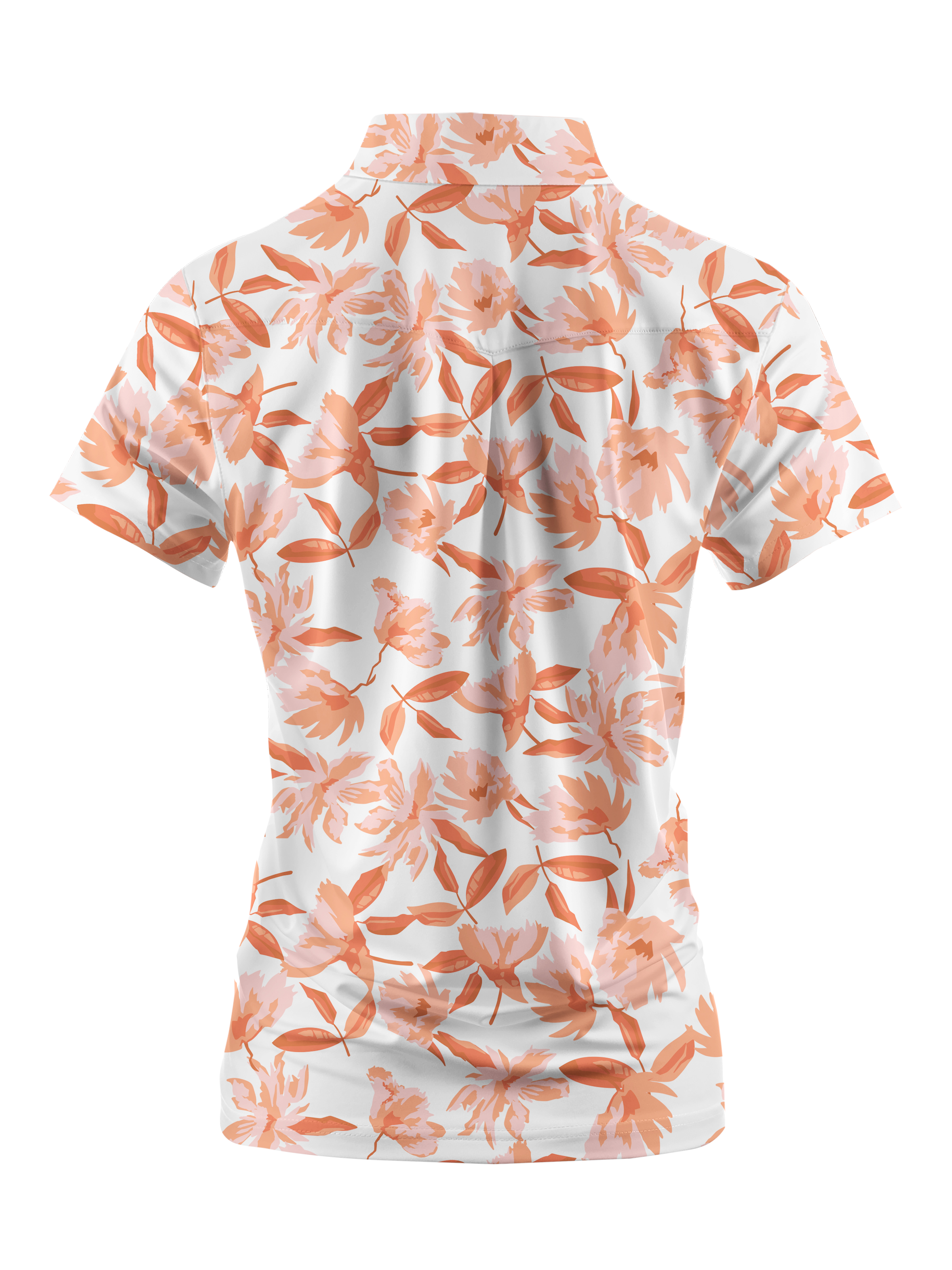 Cherryswing Women's Autumn Blossom Golf Short Sleeve Polo Shirt