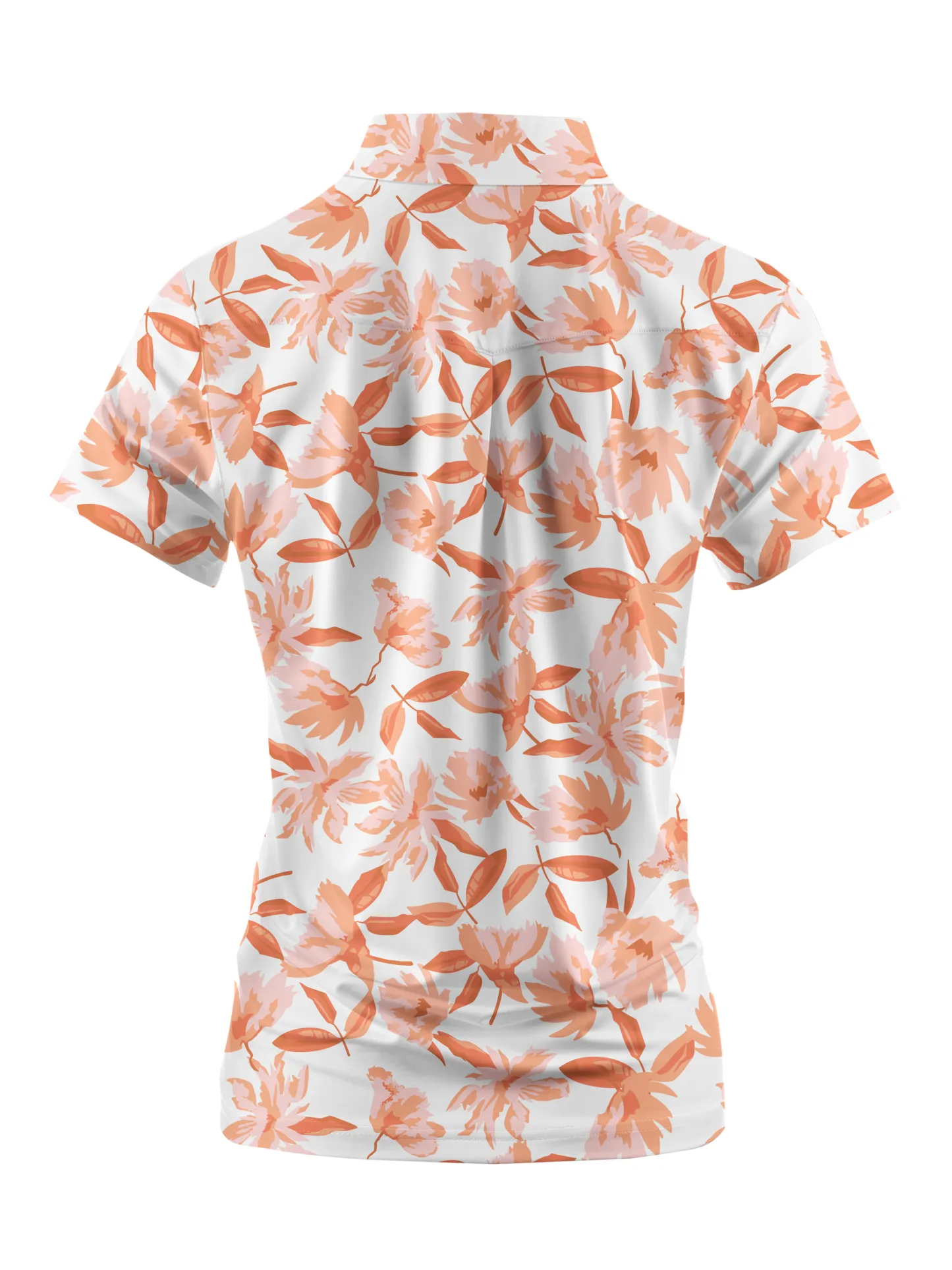 Cherryswing Women's Autumn Blossom Golf Short Sleeve Polo Shirt