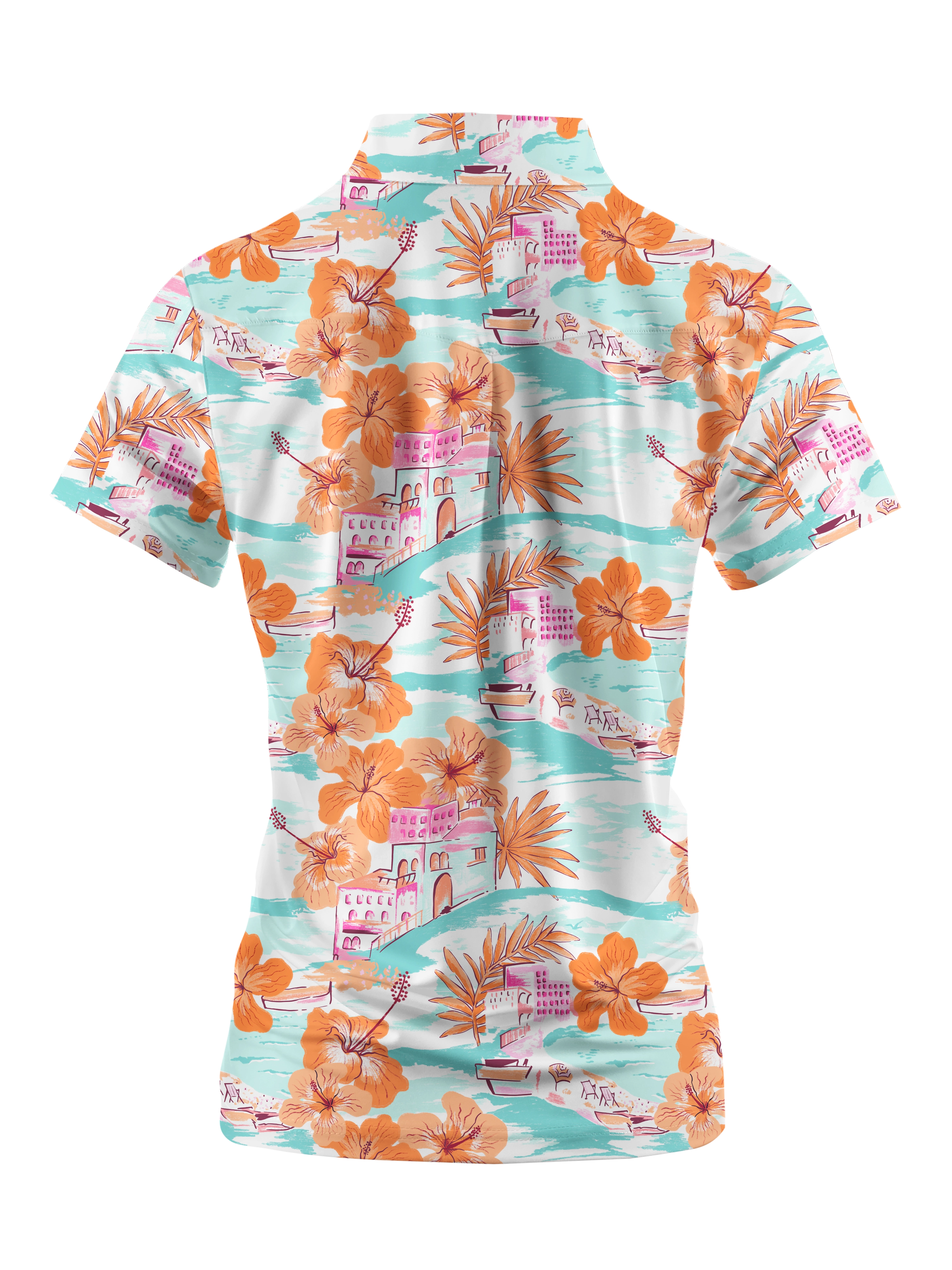 Cherryswing Women's Island Getaway Short Sleeve Polos