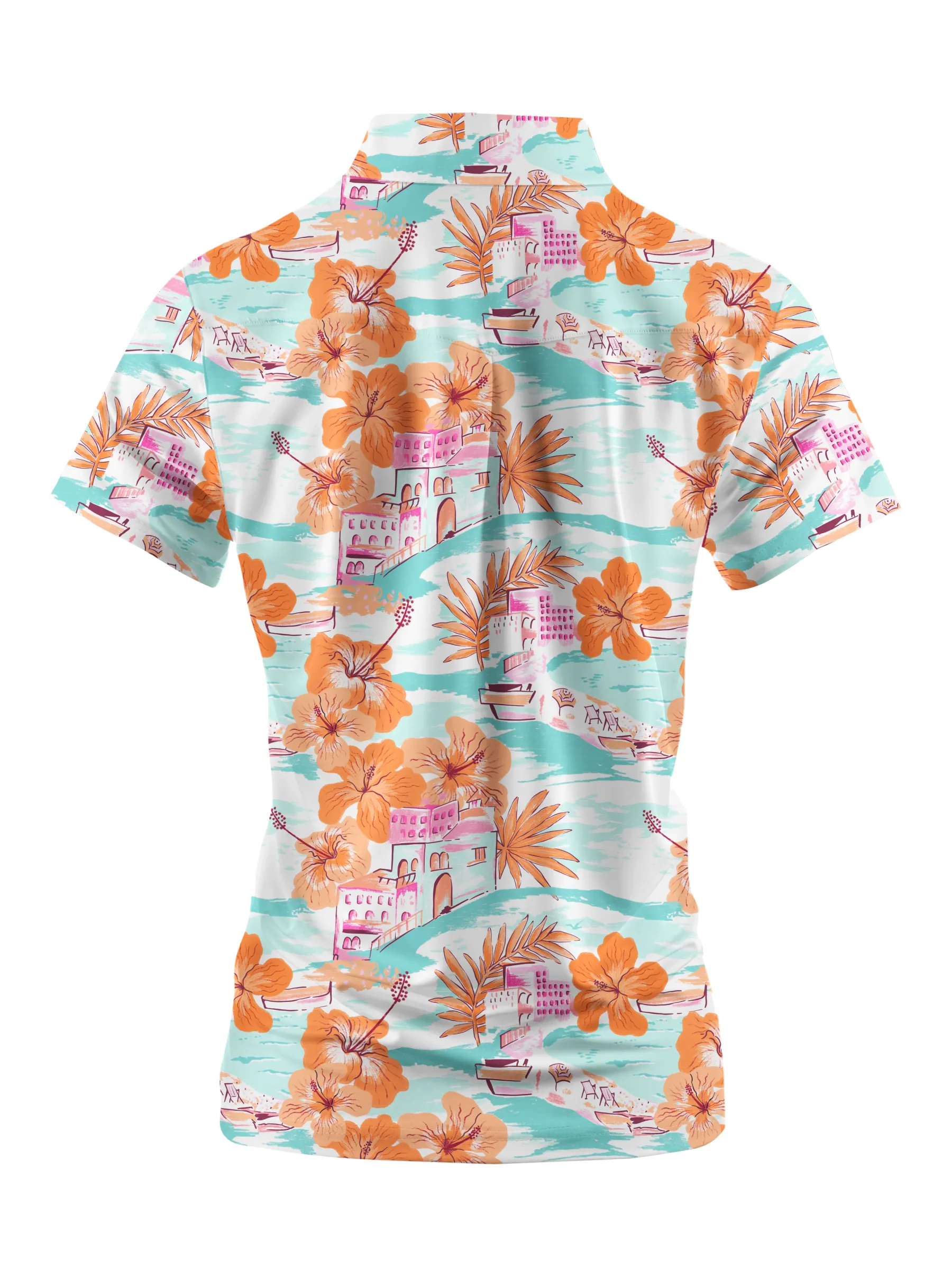 Cherryswing Women's Island Getaway Short Sleeve Polos