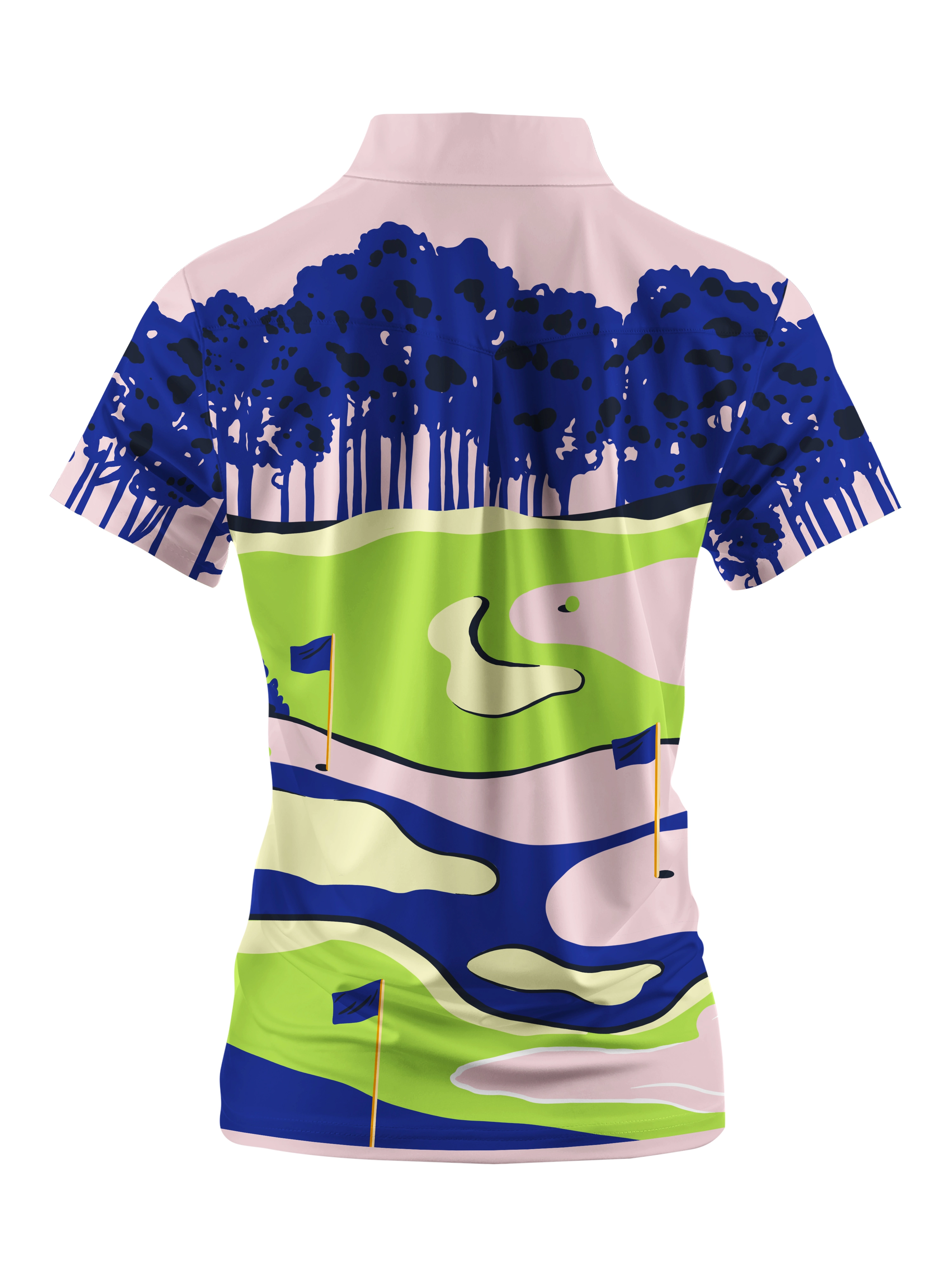 Cherryswing Women's Coastal Golf Course Short Sleeve Polos