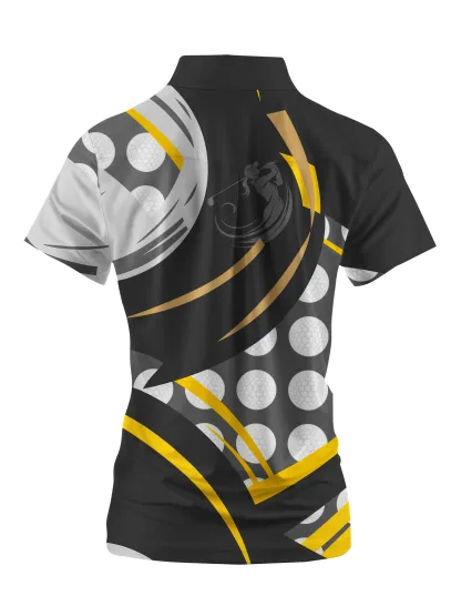 Cherryswing Women's Strength and Luck Short Sleeve Polos