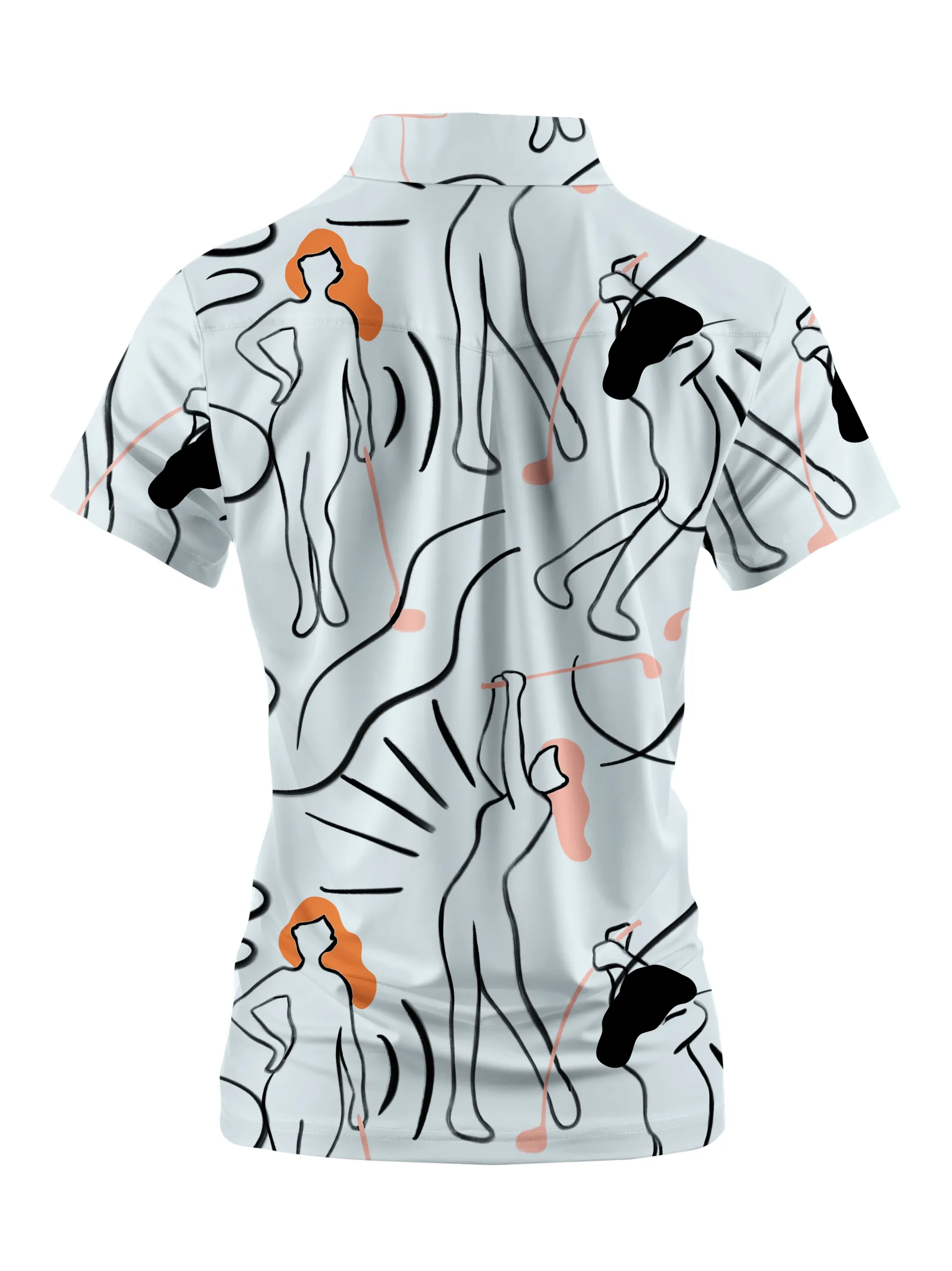 Cherryswing Women's Traditional Attire Short Sleeve Polos