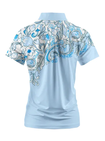 Cherryswing Women's Timeless Artistry Short Sleeve Polos