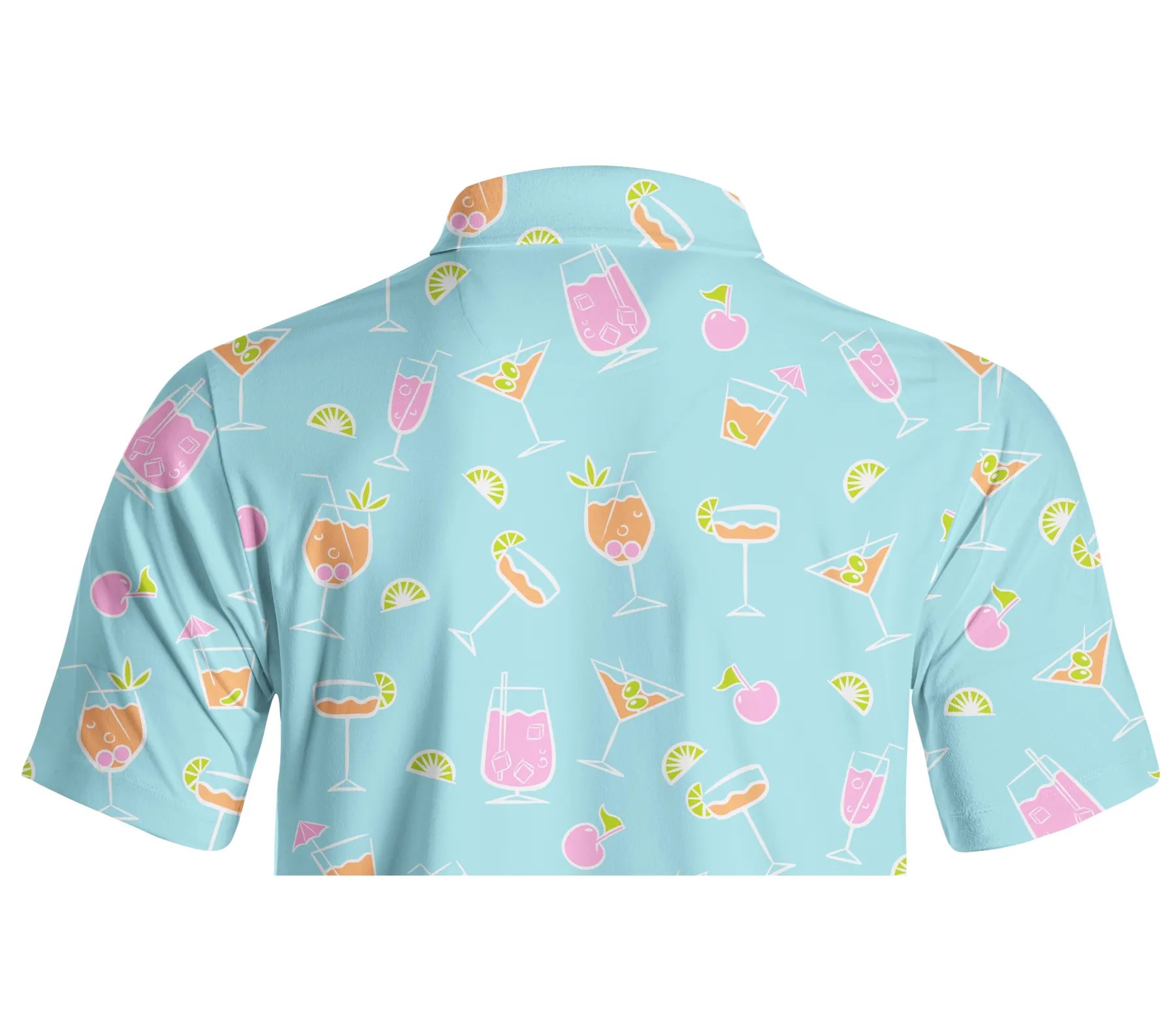 Cherryswing Refreshing Cocktails Men's Polo Shirt