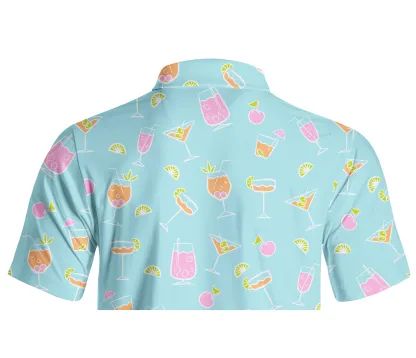 Cherryswing Refreshing Cocktails Men's Polo Shirt