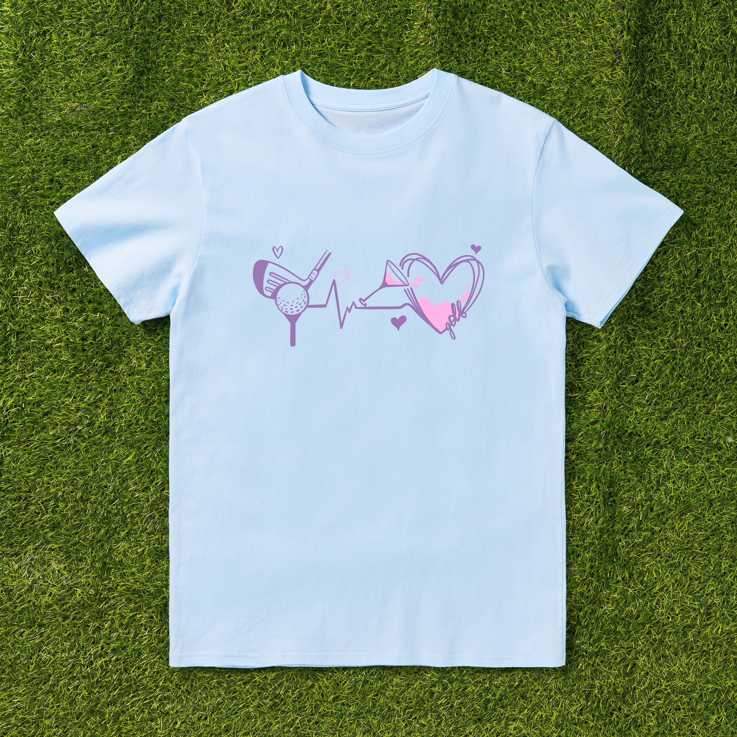 Cherryswing I Play Golf I Drink Wine T-shirt For Women