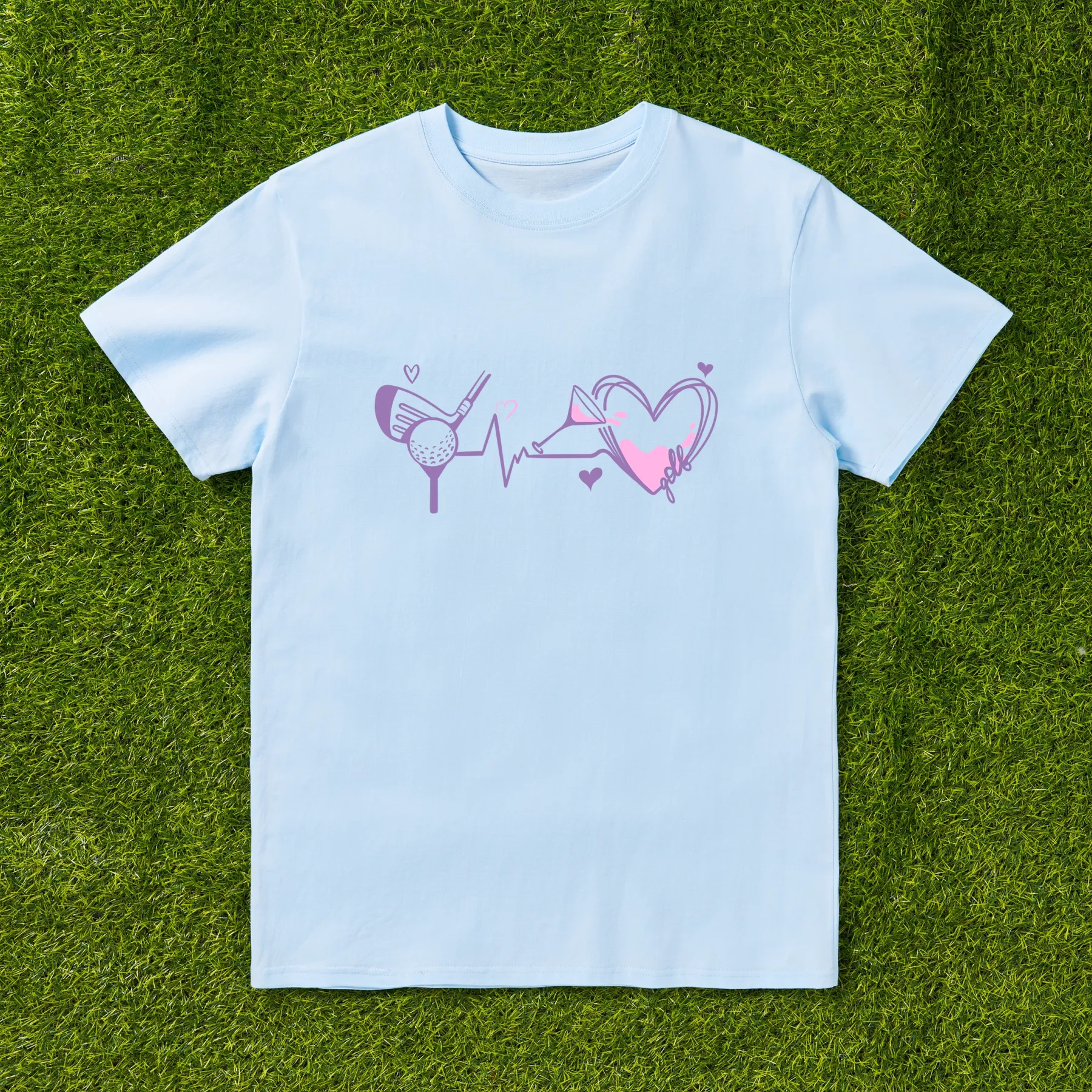 Cherryswing I Play Golf I Drink Wine T-shirt For Women