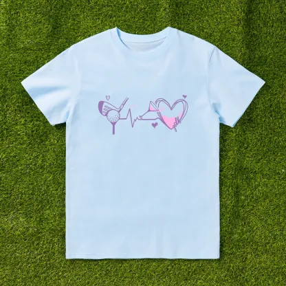 Cherryswing I Play Golf I Drink Wine T-shirt For Women