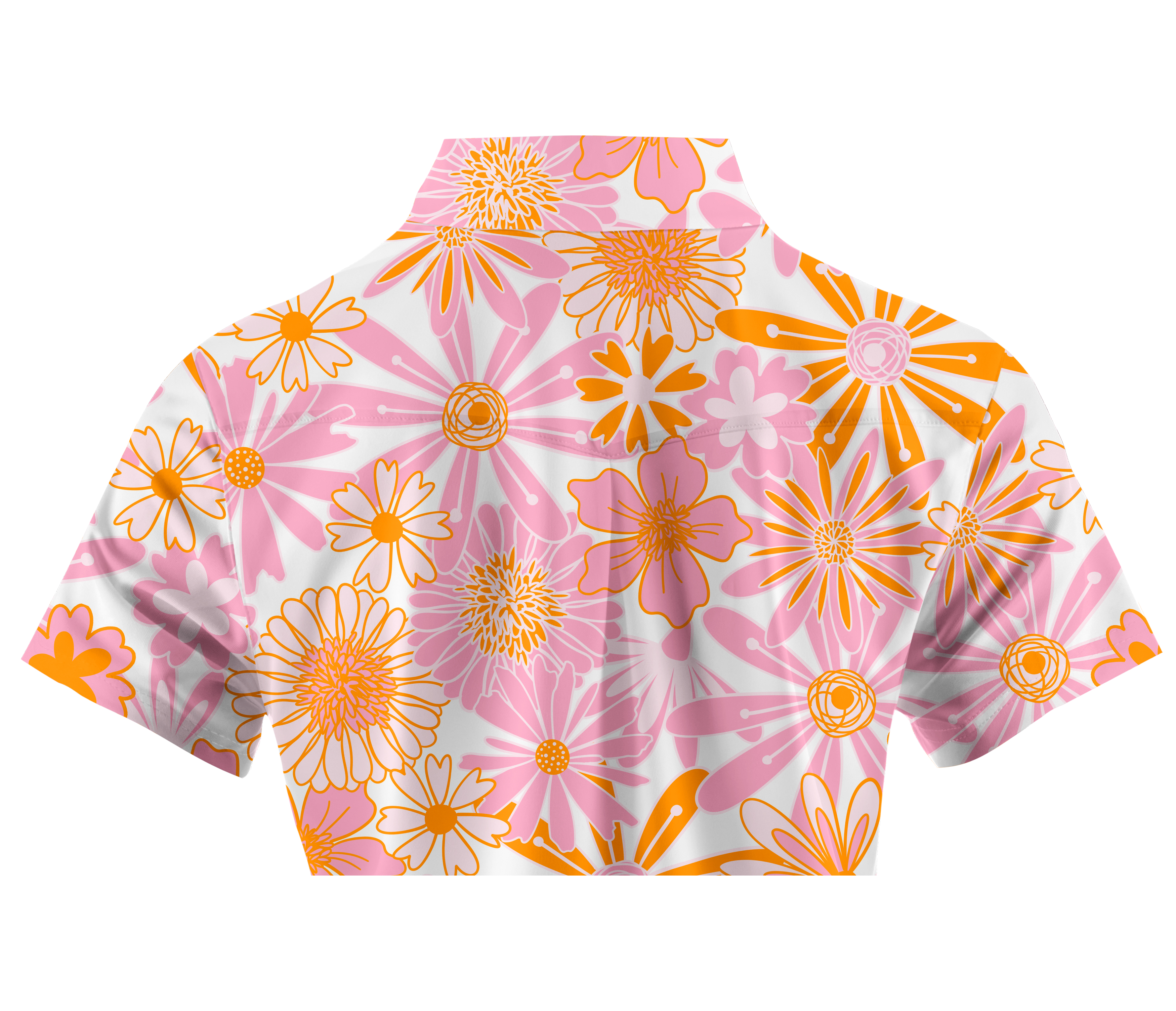 Cherryswing Women's Mini Flowers Short Sleeve Golf Shirt