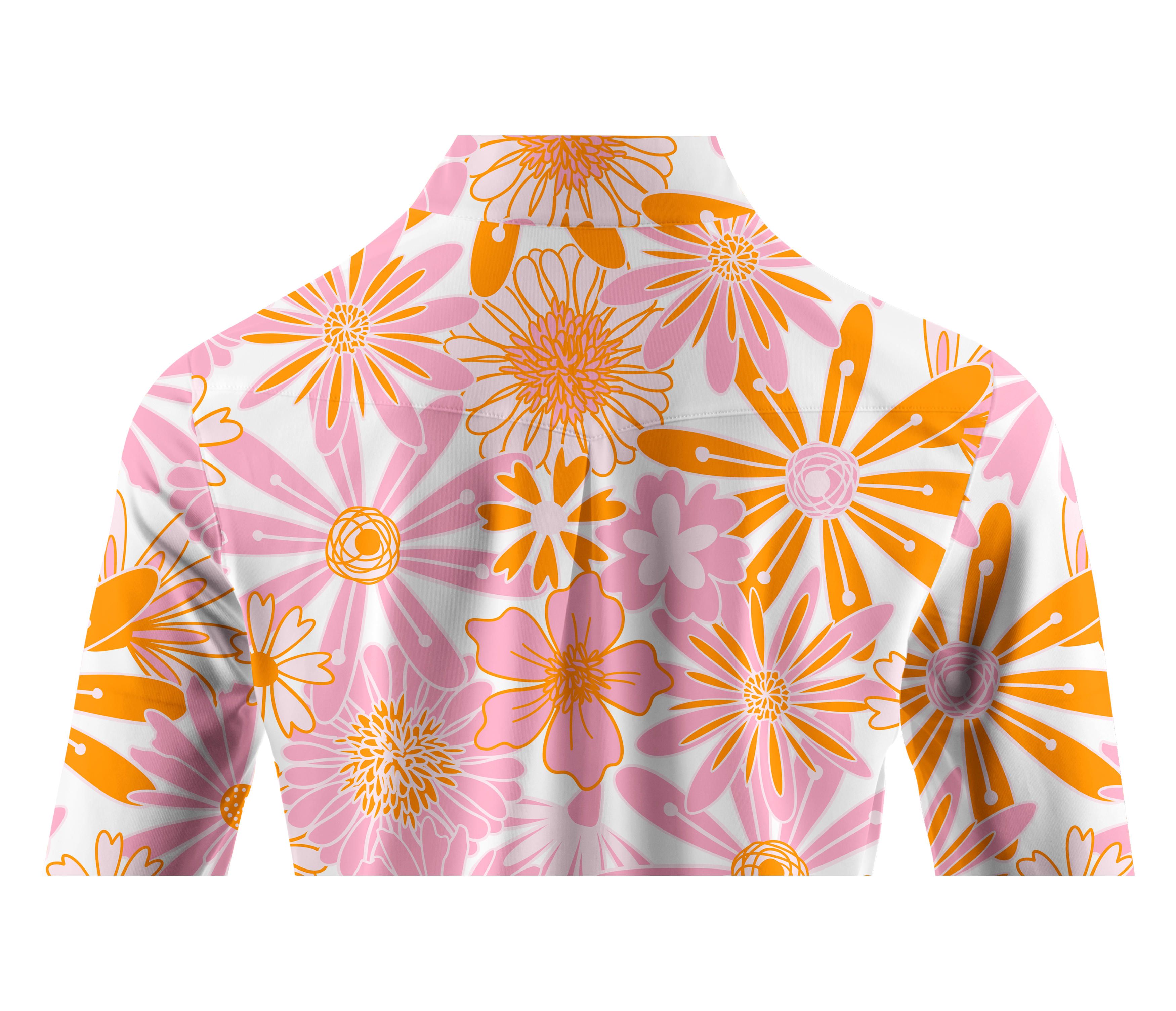 Cherryswing Women's Mini Flowers Long Sleeve Golf Shirt