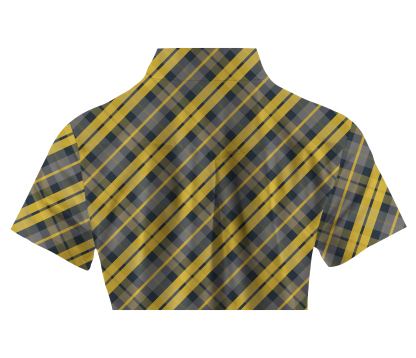 Cherryswing Women's Scottish Plaid Pattern Short Sleeve Polo Shirt