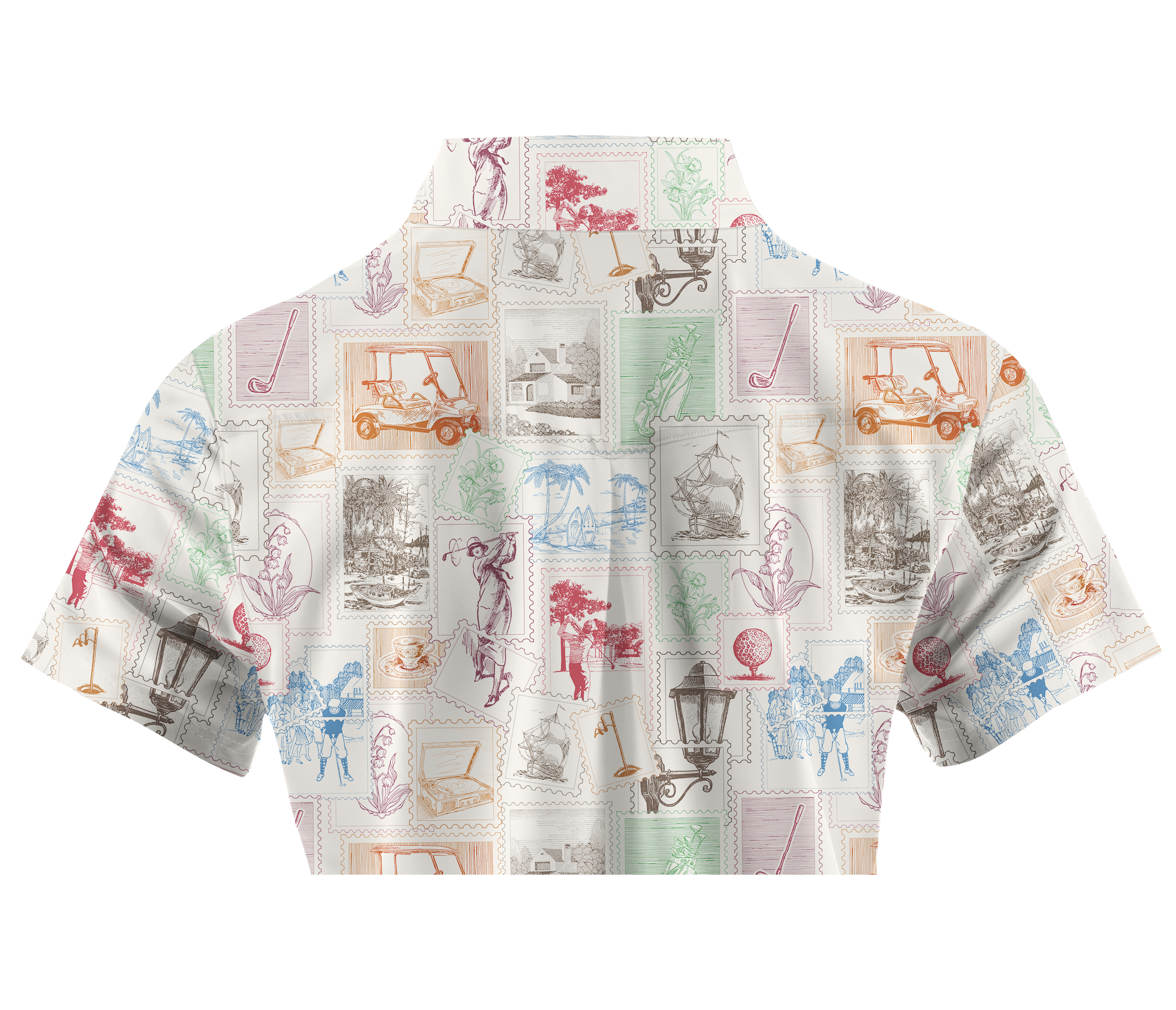 Cherryswing Women's Stamp Short Sleeve Polo Shirt