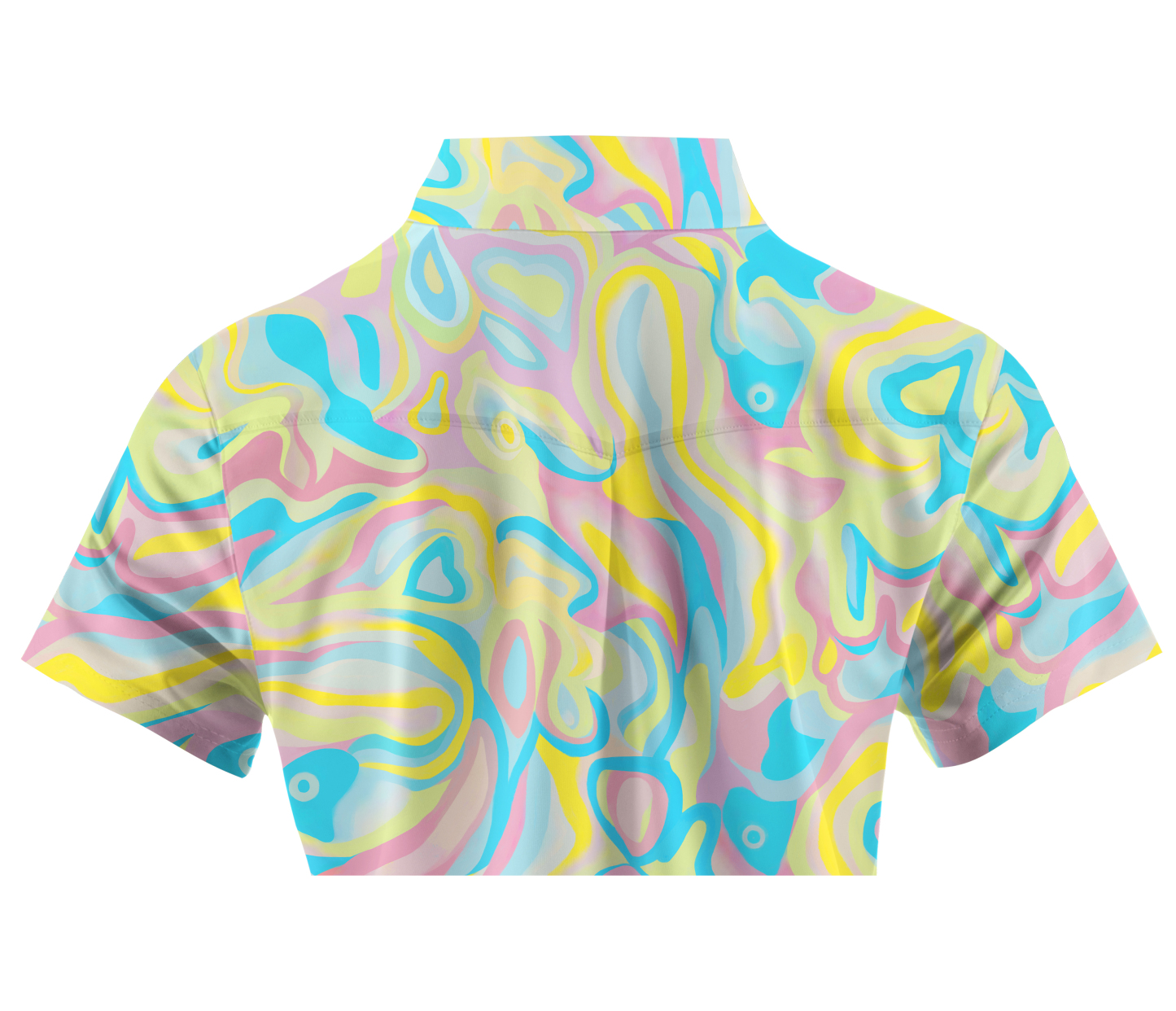 Cherryswing Women's Colorful Fish Short Sleeve Golf Shirt