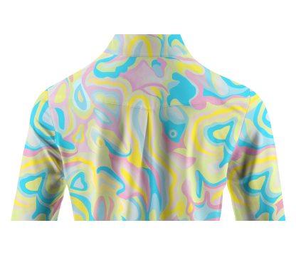 Cherryswing Women's Colorful Fish Long Sleeve Golf Shirt
