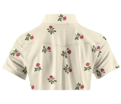 Cherryswing Women's Floral Haven Golf Short Sleeve Polo Shirt
