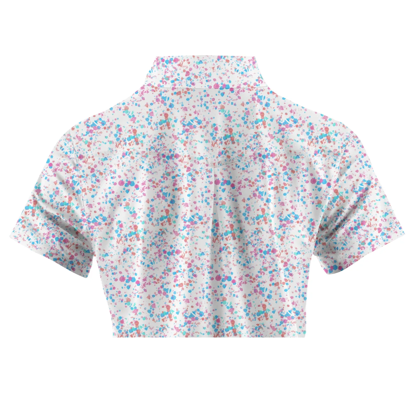 Cherryswing Women's Ink Splash Golf Short Sleeve Polo Shirt