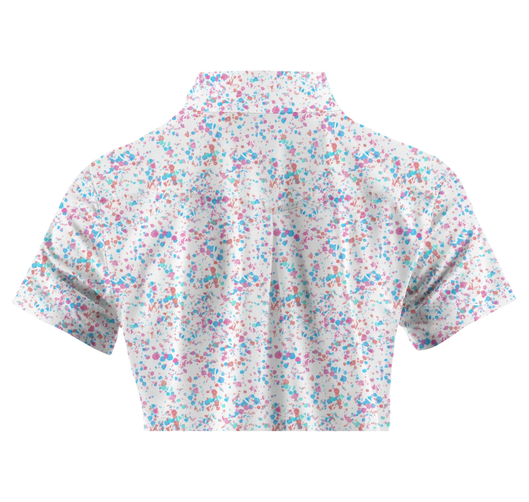 Cherryswing Women's Ink Splash Golf Short Sleeve Polo Shirt