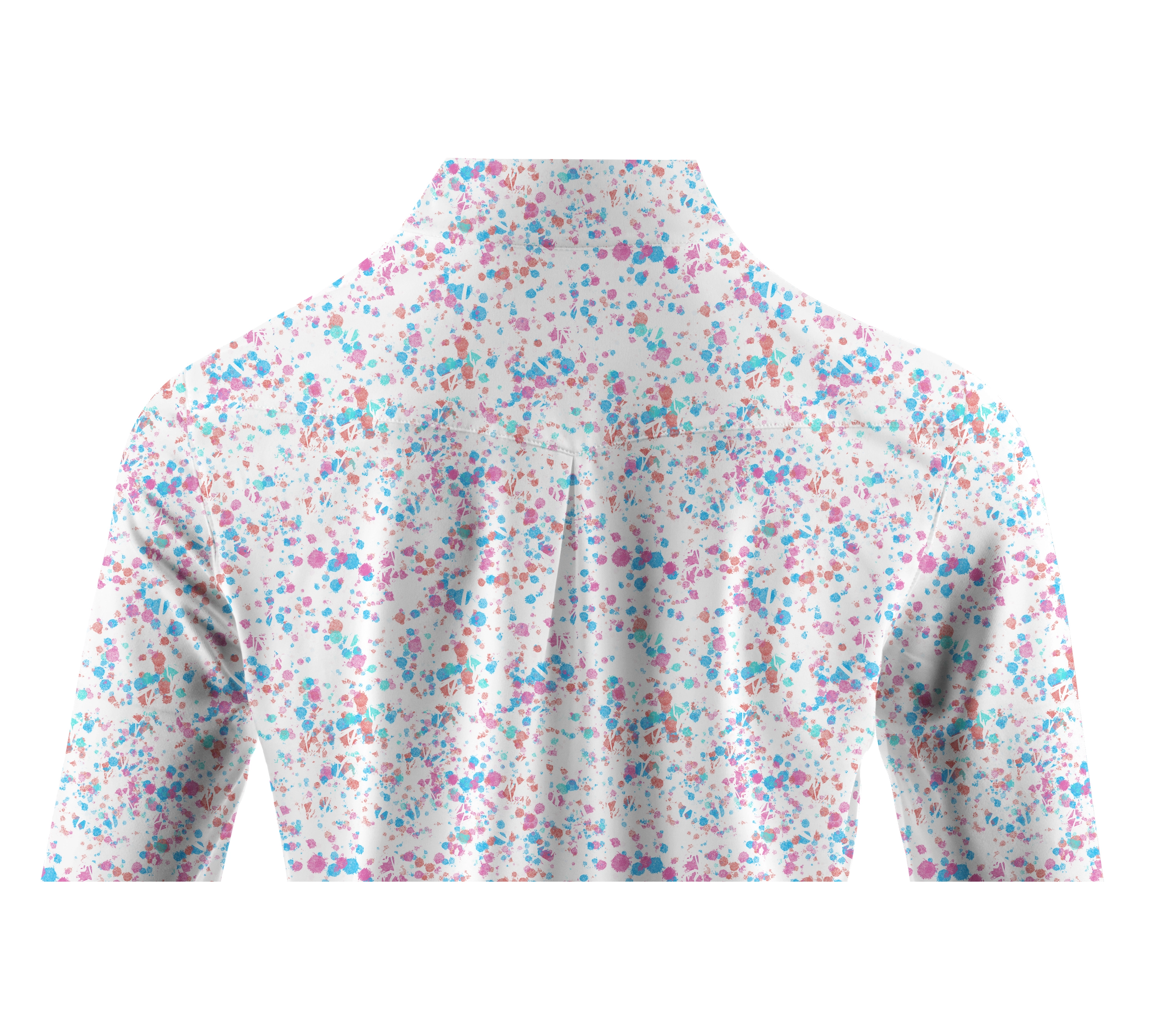 Cherryswing Women's Ink Splash Long Sleeve Golf Polo